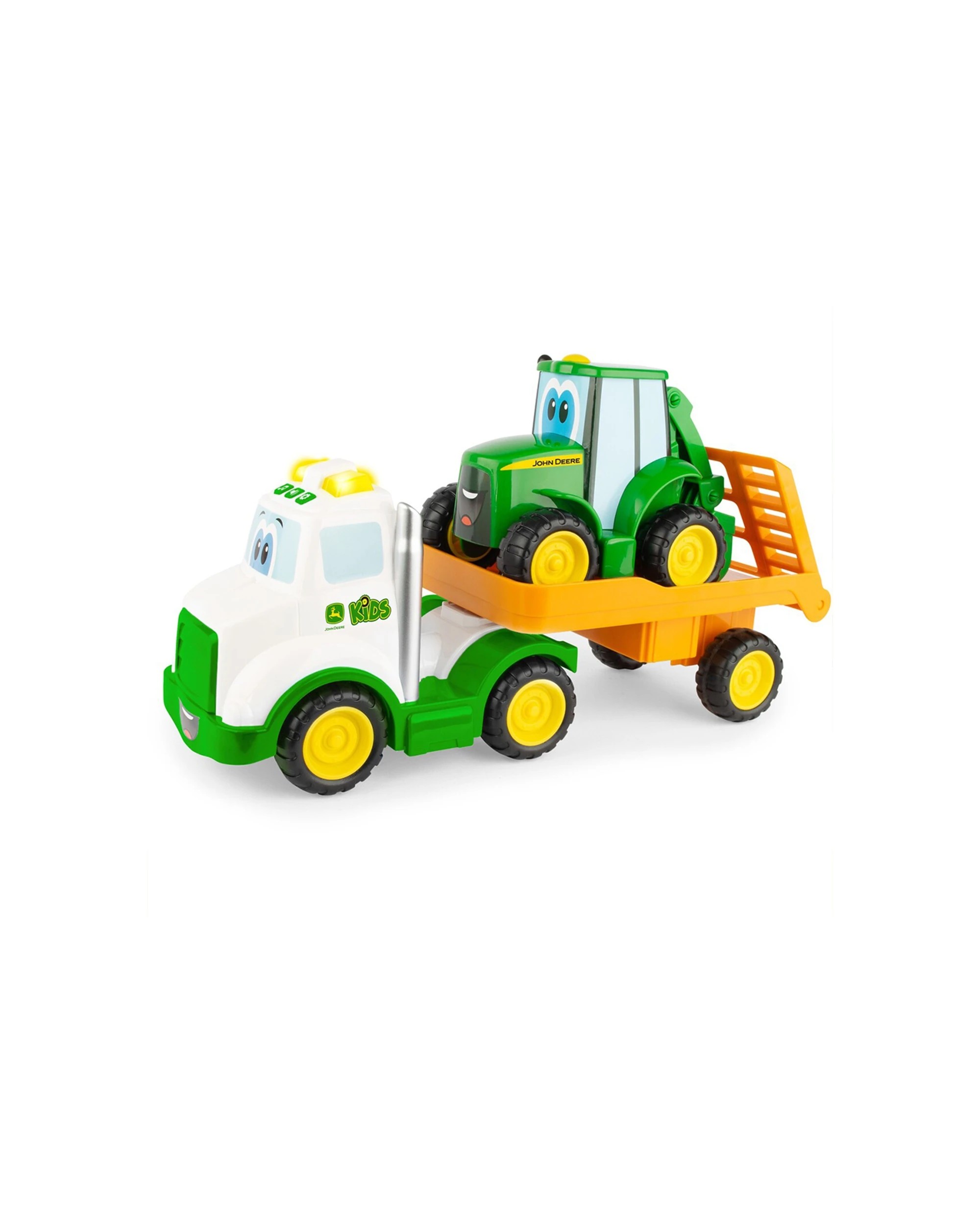 1 John Deere Farmin Friends Hauling Set Truck Tractor Light Sound Toy 18m Plus - Green, 1 of 2