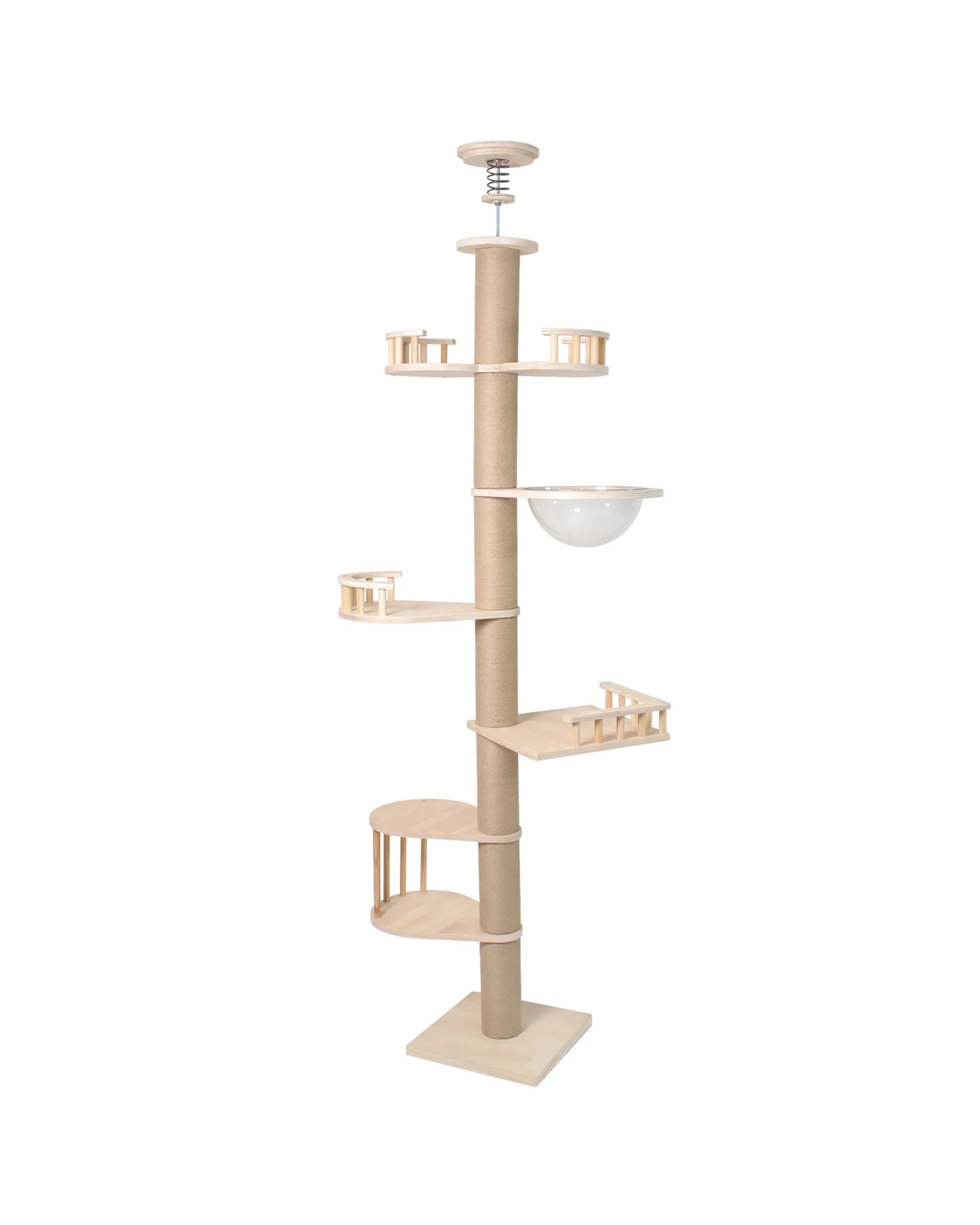 2 Advwin Cat Tree Floor To Ceiling Scratching Post Cat Tower 230cm-245cm, 2 of 7