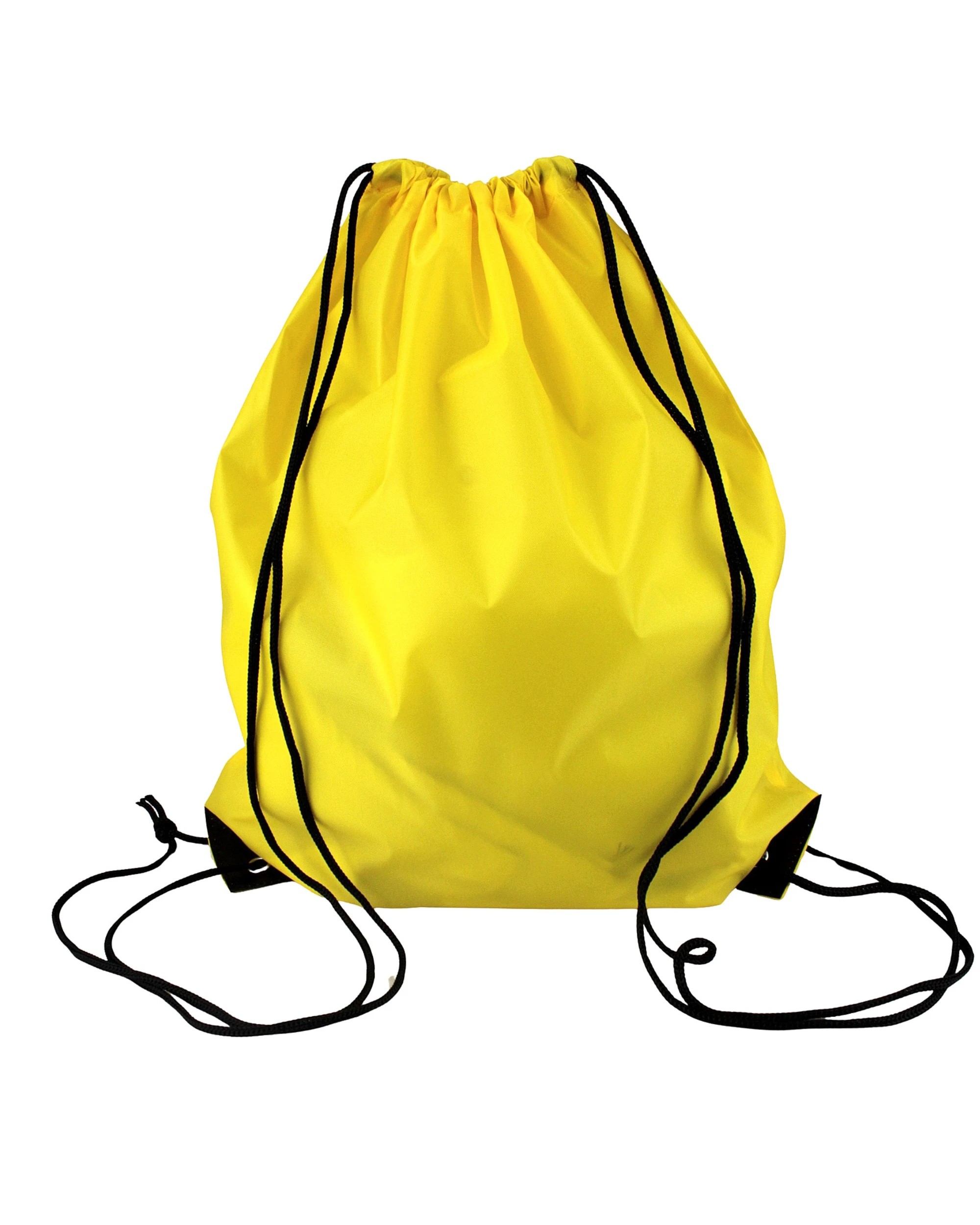 1 Partyrama Drawstring Bags Pack of 6 - Yellow, 1 of 3