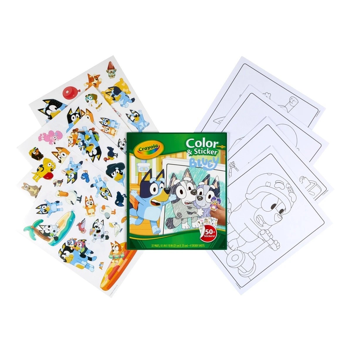3 Crayola Bluey Color and Sticker Book, 3 of 3