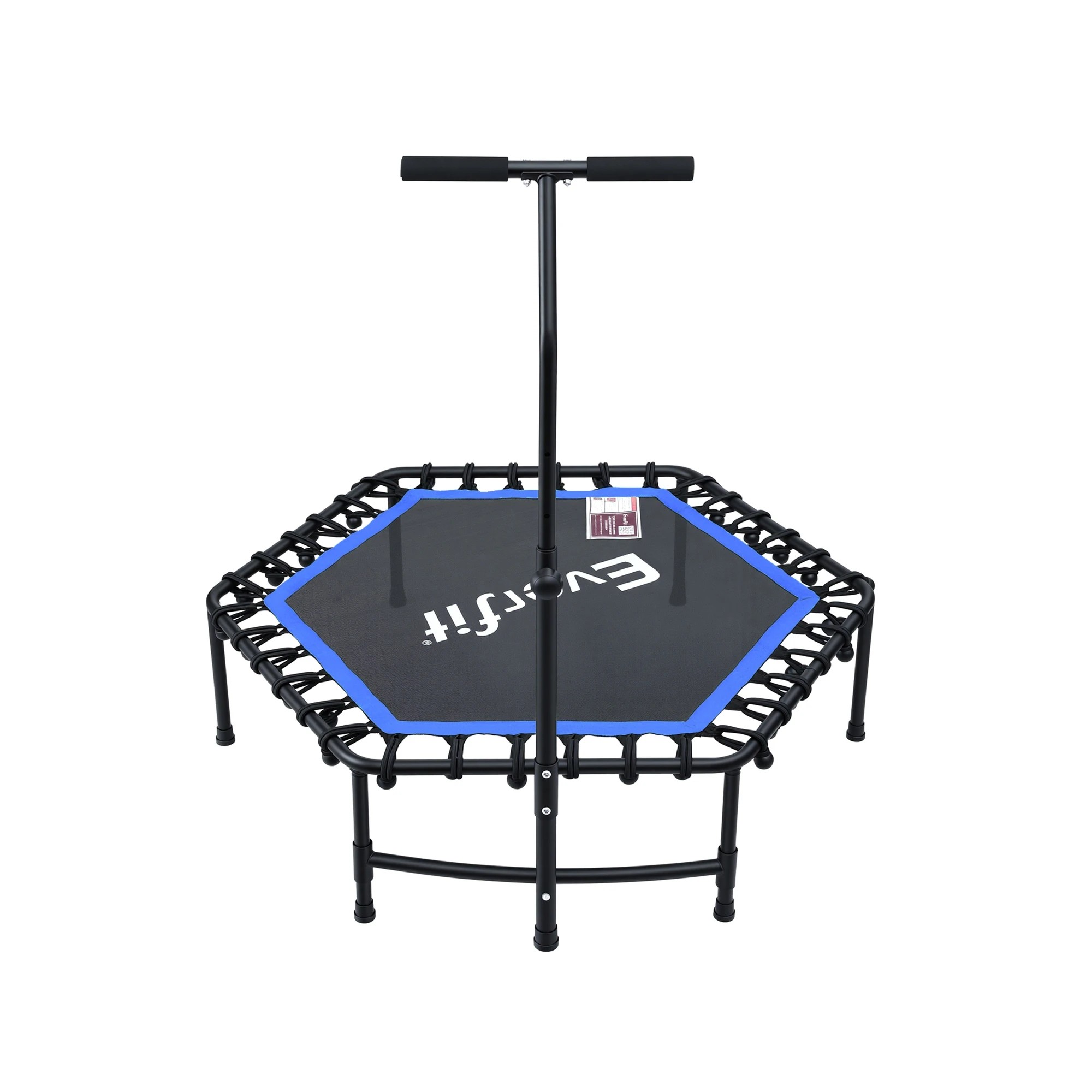 3 Everfit 48inch Hexagon Fitness Trampoline Rebounder Adjustable Handrail - Multi, 3 of 6
