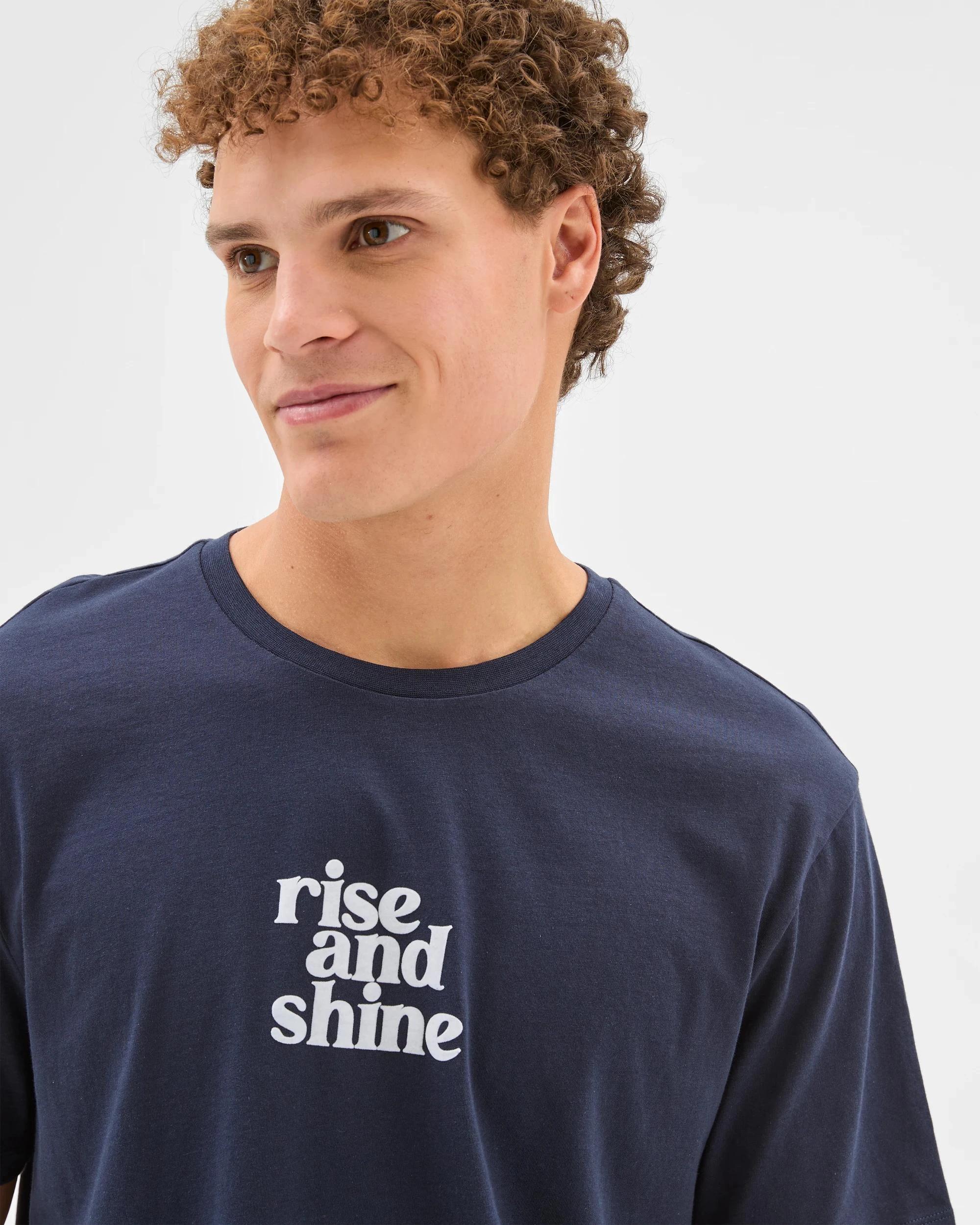 5 Australian Cotton Mens  Sleep T-Shirt - Maxx NAVY BLAZER, 5 of 6