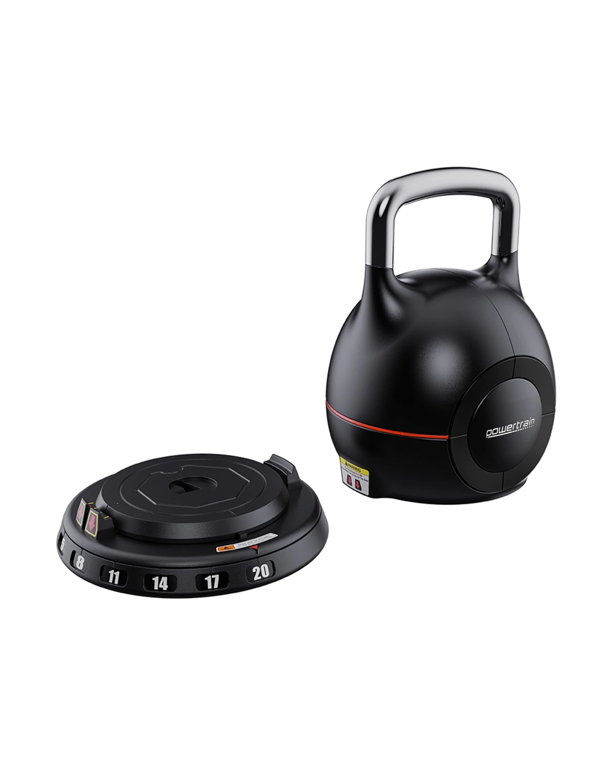 4 Powertrain 20kg Adjustable Kettlebell One Hand Adjustment Weight Set, 4 of 10