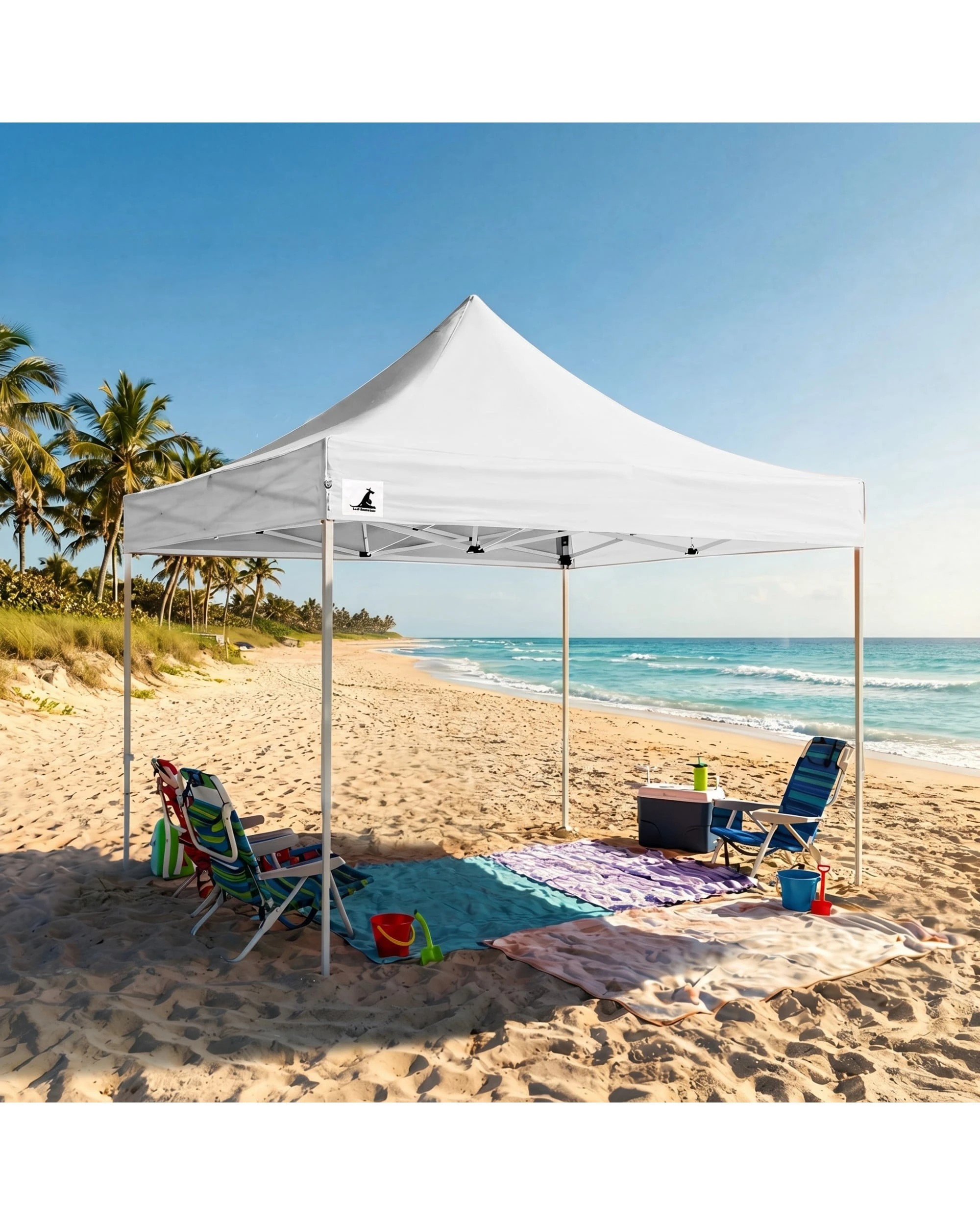 2 Wallaroo 3m x 3m Replacement Roof for Pop Up Gazebo - White, 2 of 4