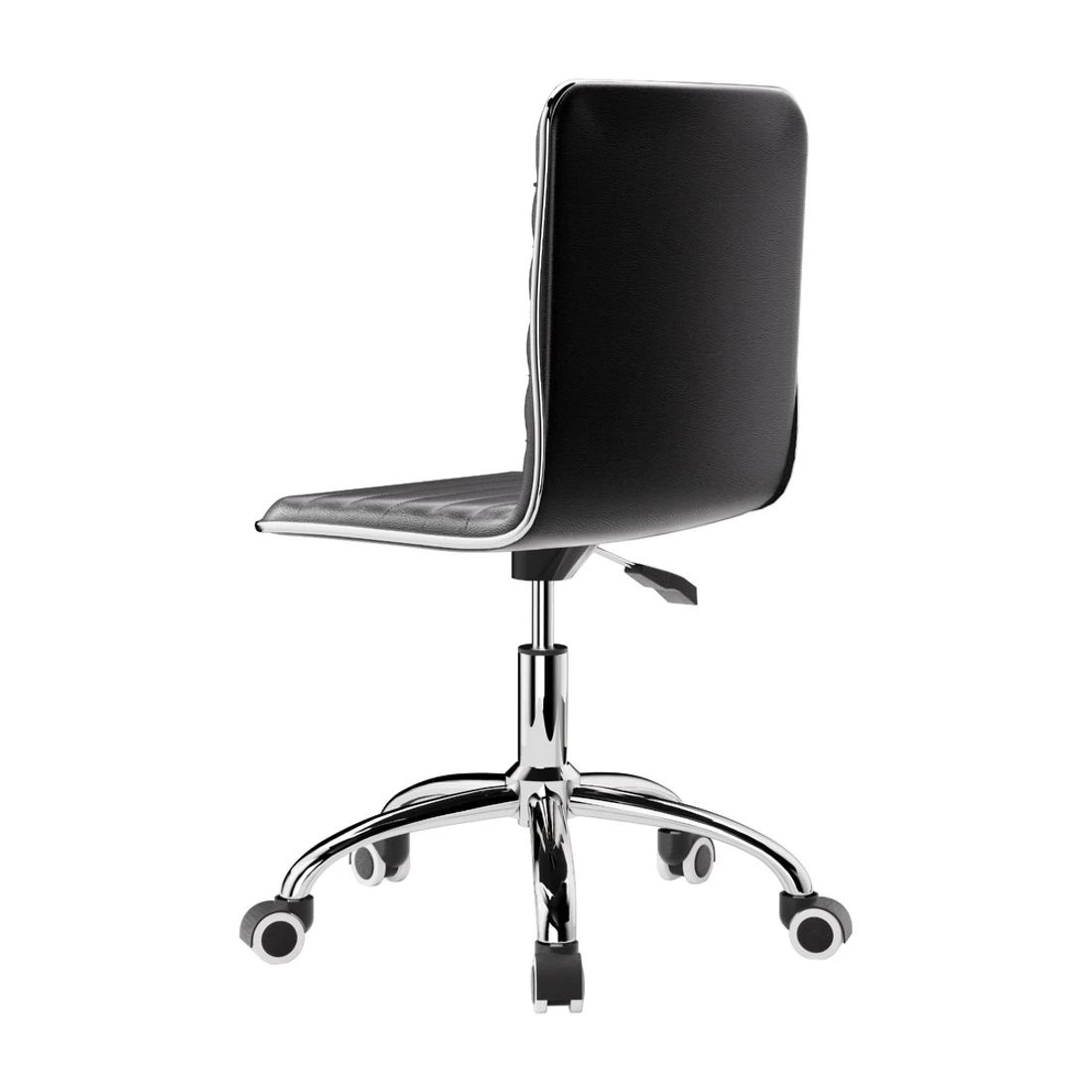 4 Artiss Office Chair Conference Chairs PU Leather Low Back - Black, 4 of 7