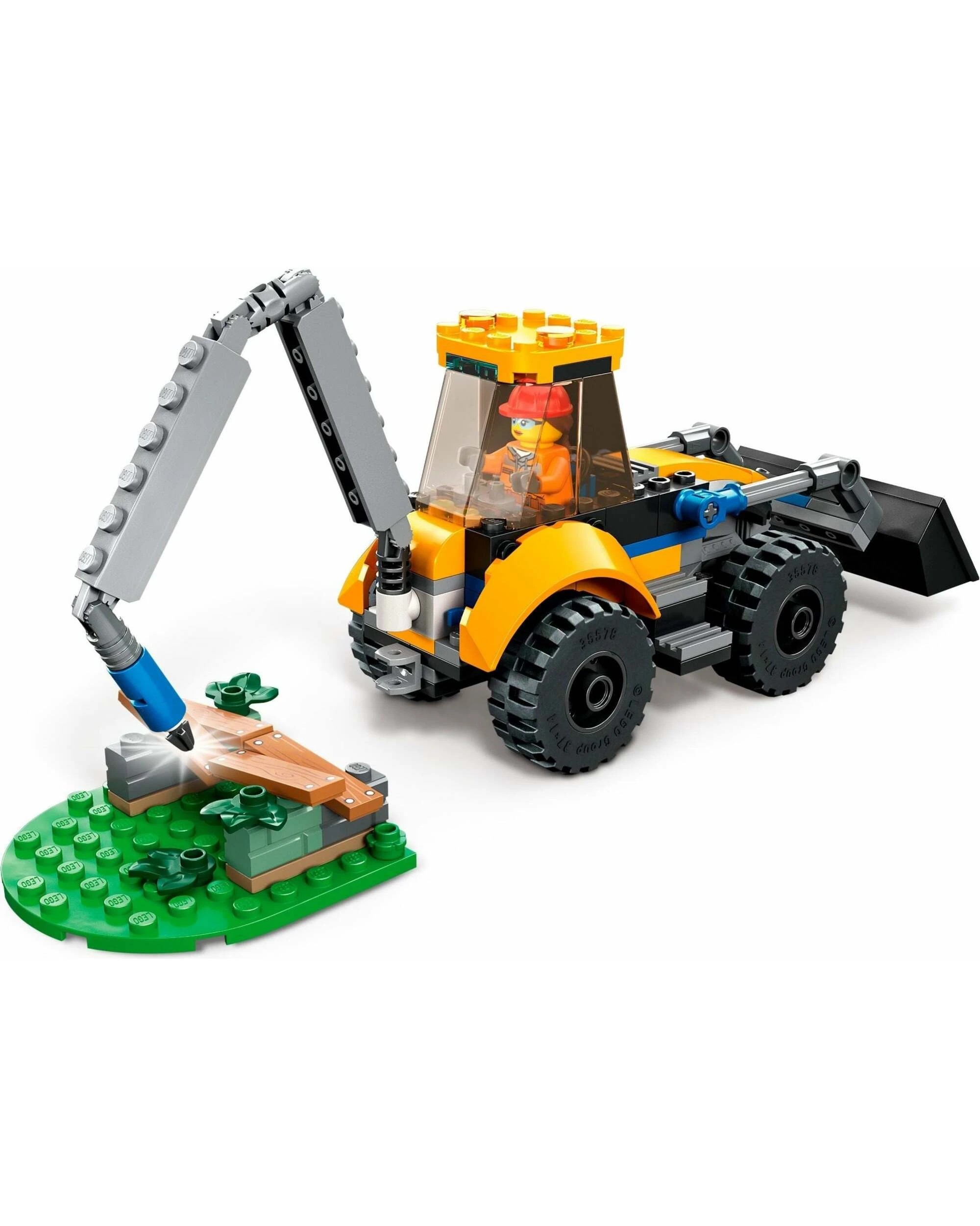 4 LEGO City Series 60385 Construction Digger, 4 of 5