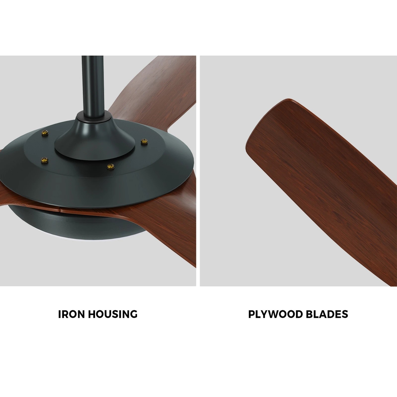 8 Vevare 52" Ceiling Fan DC Motor with LED Light & Remote Control, 8 of 10