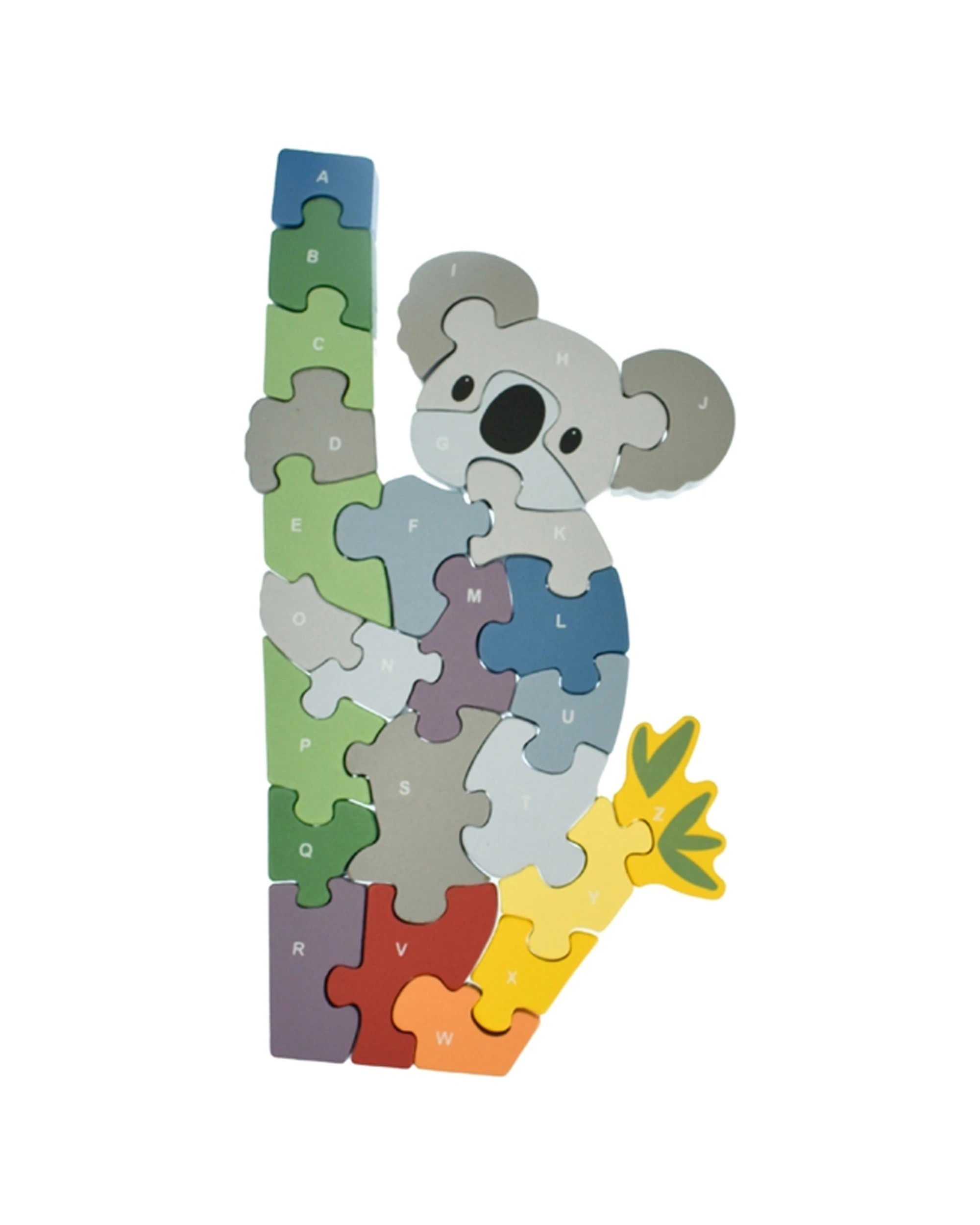 3 Kaper Kidz Koala Elephant Dinosaur A-Z Chunky Jigsaw Puzzle Set - Multi, 3 of 6
