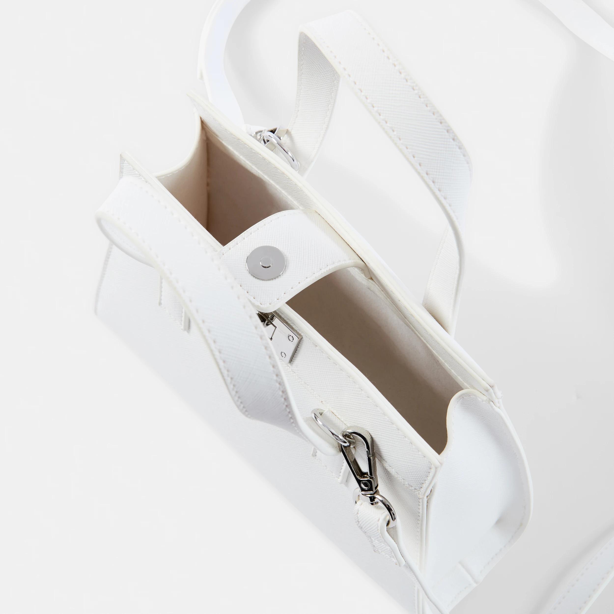 5 Top Handle Crossbody Bag White, 5 of 6