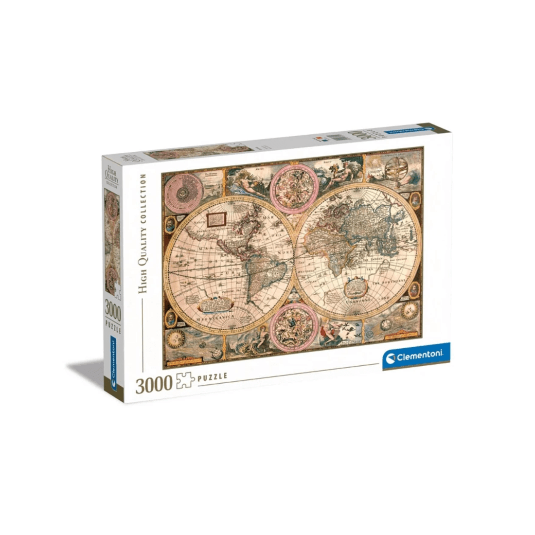 1 Clementoni Old Map 3000 Piece Jigsaw Puzzle, 1 of 2