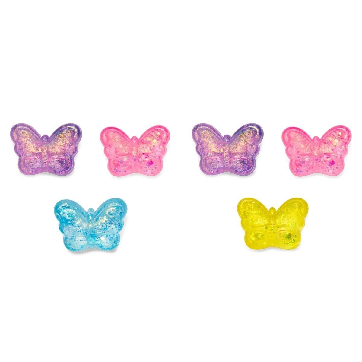 2 3 Pack ToyMania Squish and Squiggle Squishy Butterflies - Assorted, 2 of 2