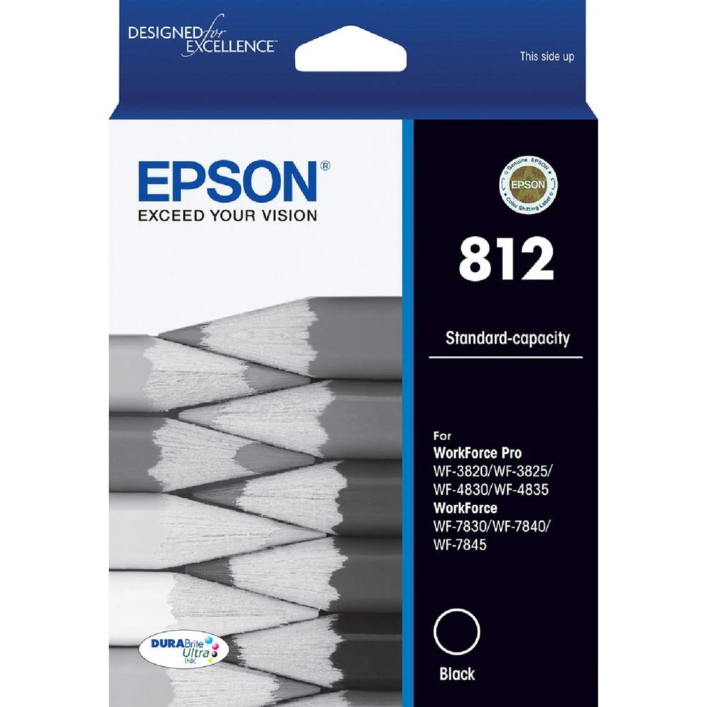 1 Epson 812 DURABrite Ultra Ink Cartridge Black, 1 of 1