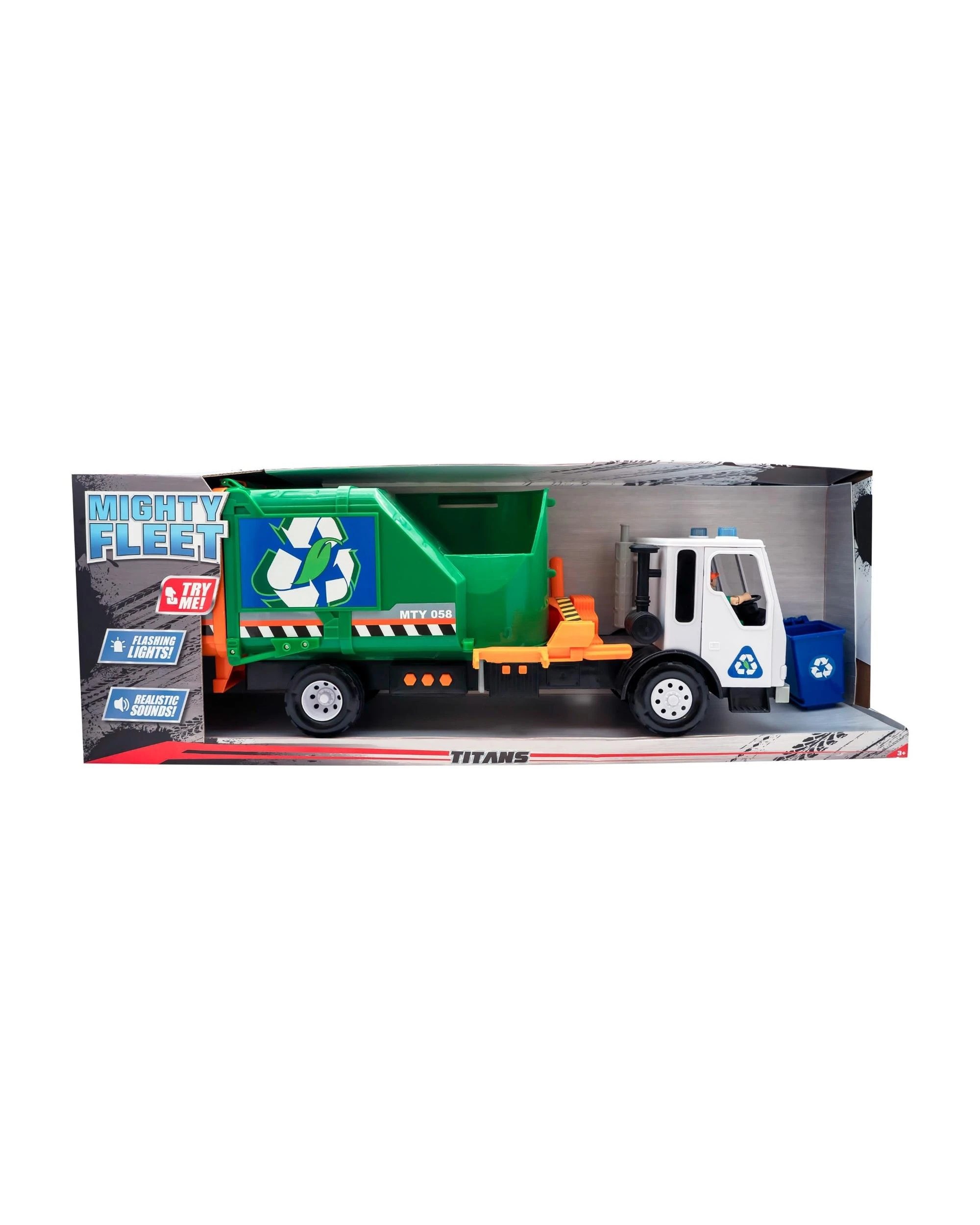1 Mighty Fleet Titans Go Green Garbage Truck, 1 of 3