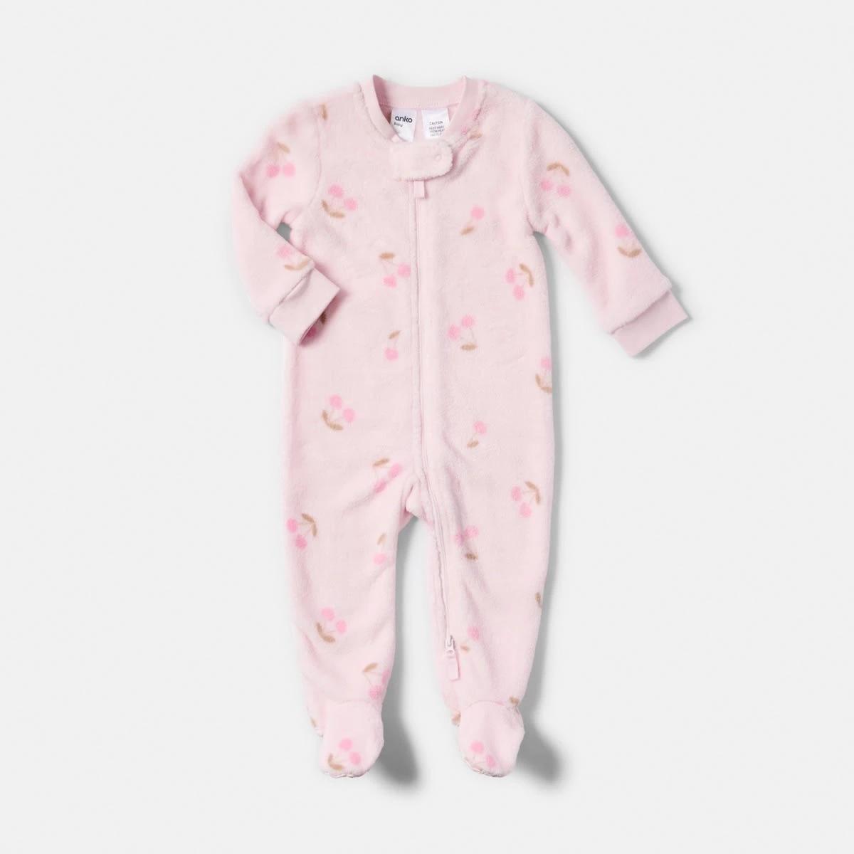 1 Fluffy Coverall Pnk Chry, 1 of 4