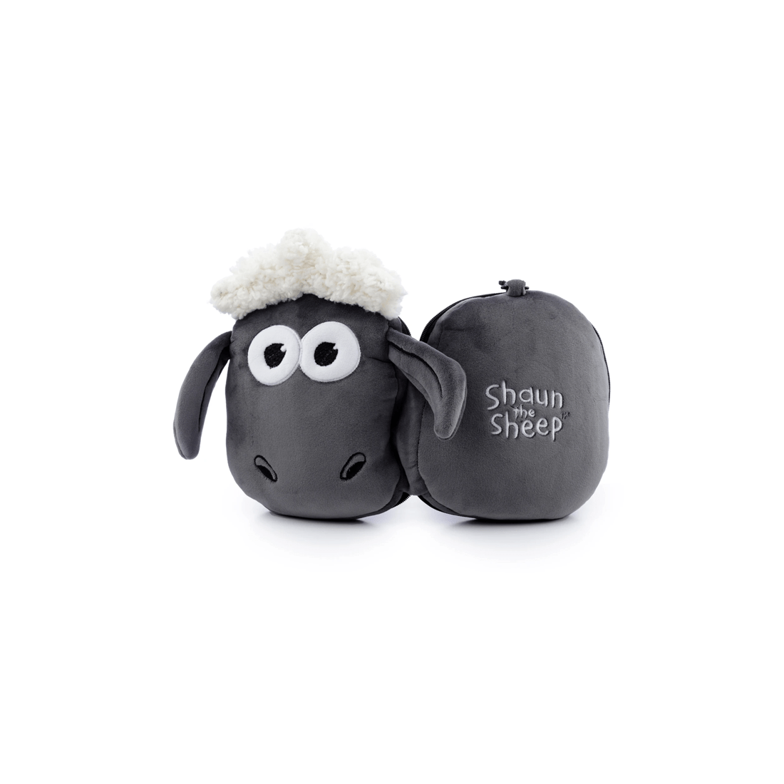 6 Relaxeazzz - Shaun the Sheep: Travel Pillow & Eye Mask Set, Gray - Grey, 6 of 8