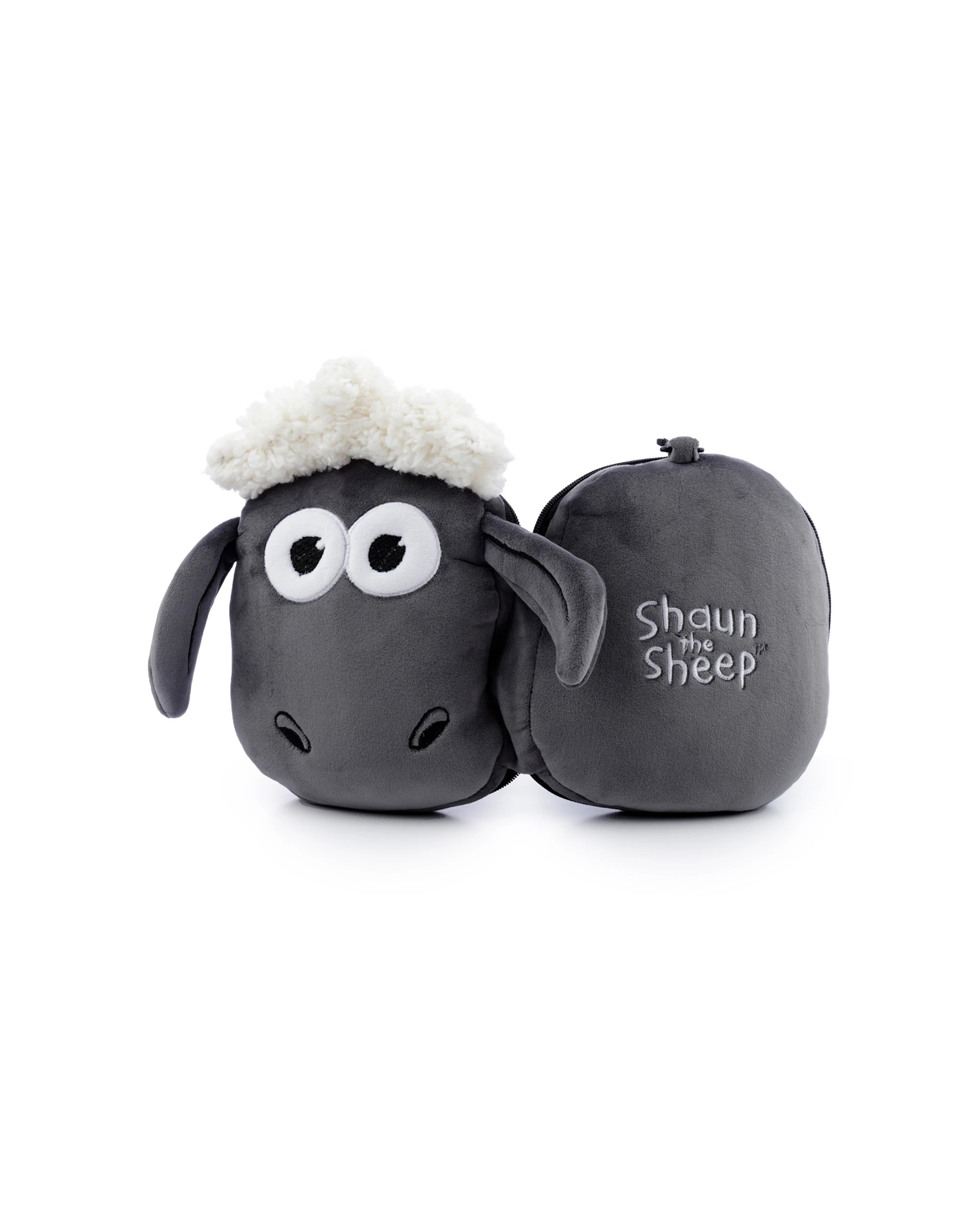 6 Relaxeazzz - Shaun the Sheep: Travel Pillow & Eye Mask Set, Gray - Grey, 6 of 8