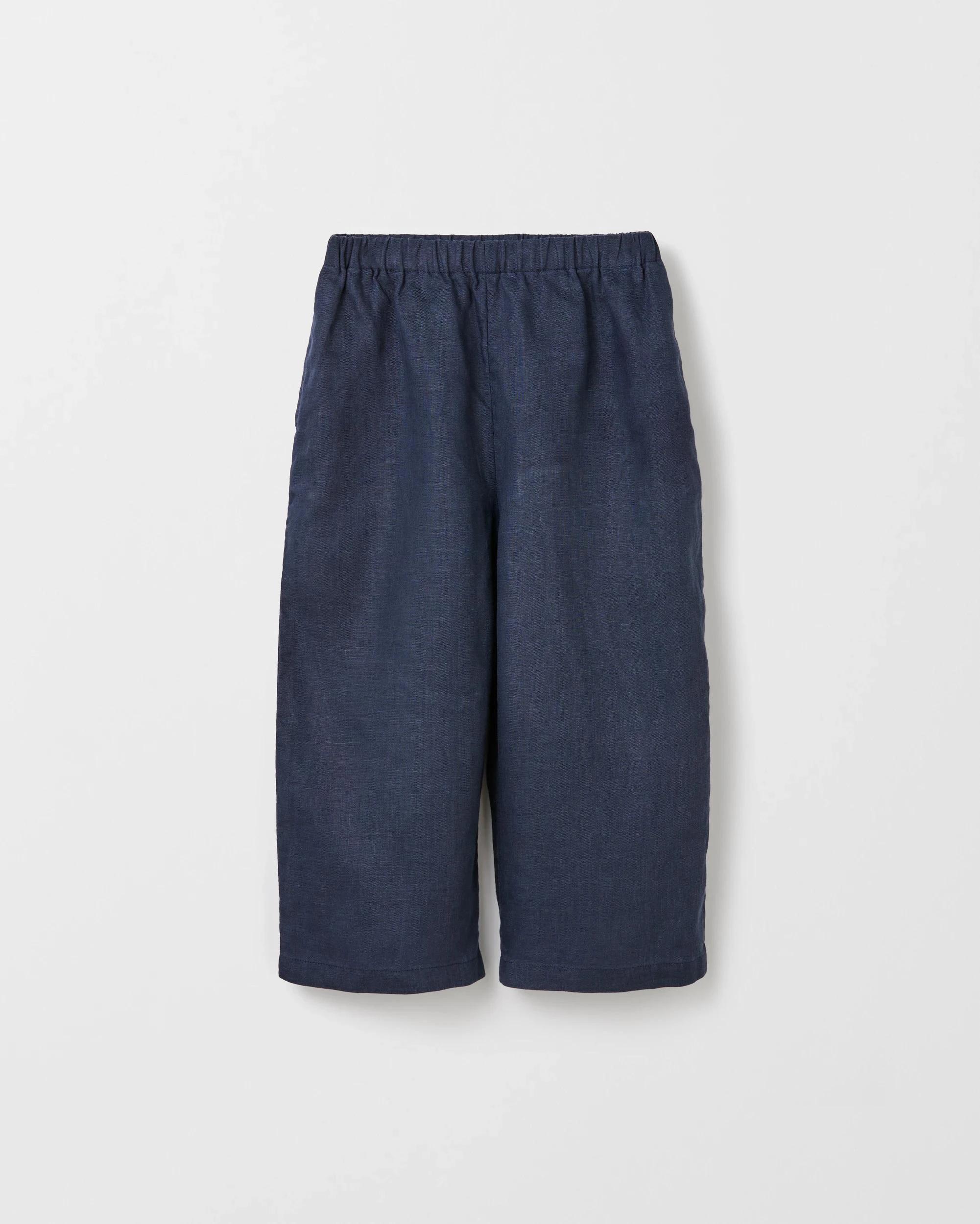 5 Target European Linen Fashion Pants NAVY, 5 of 6