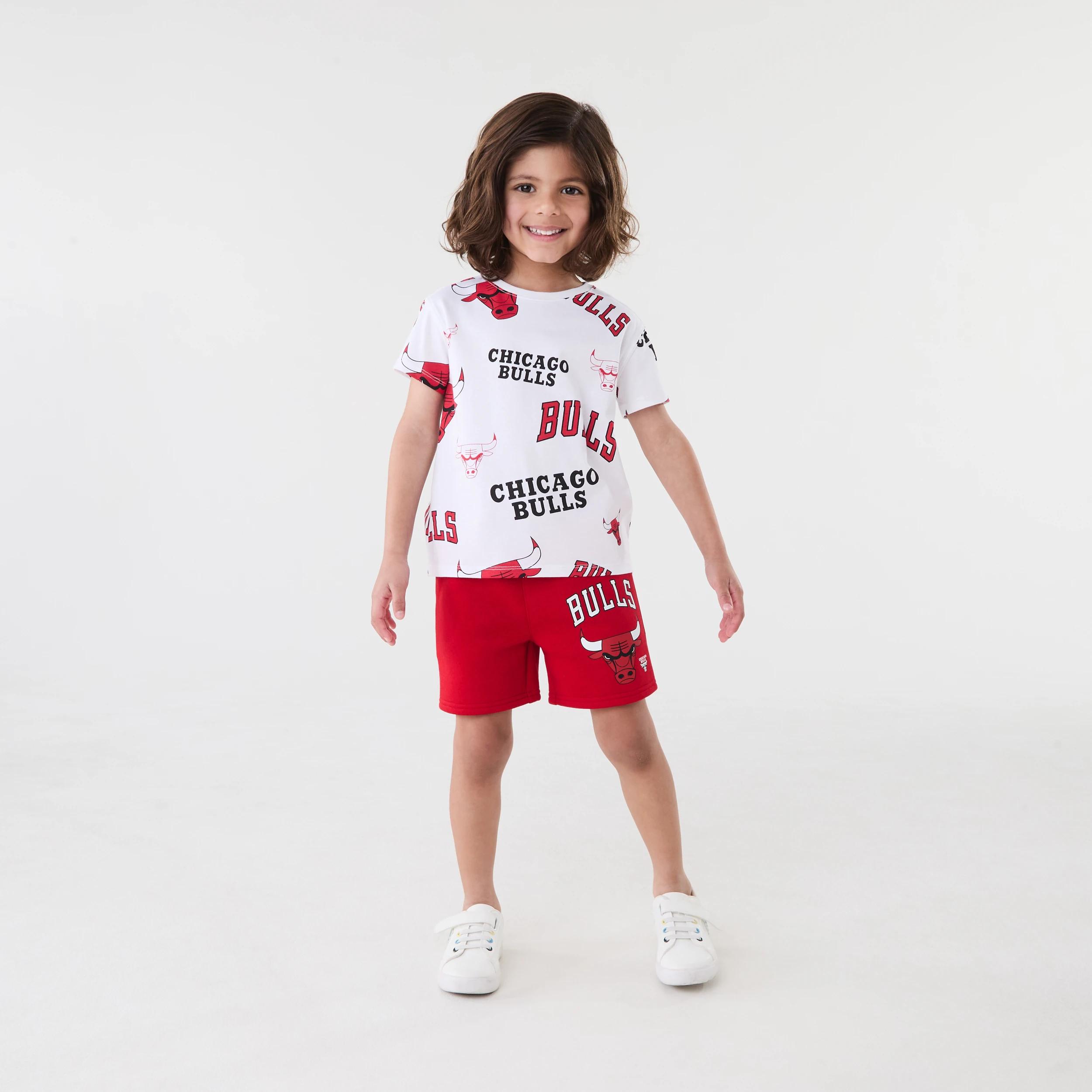 7 Official NBA Kids Mini Shorts RED BULLS, 7 of 8