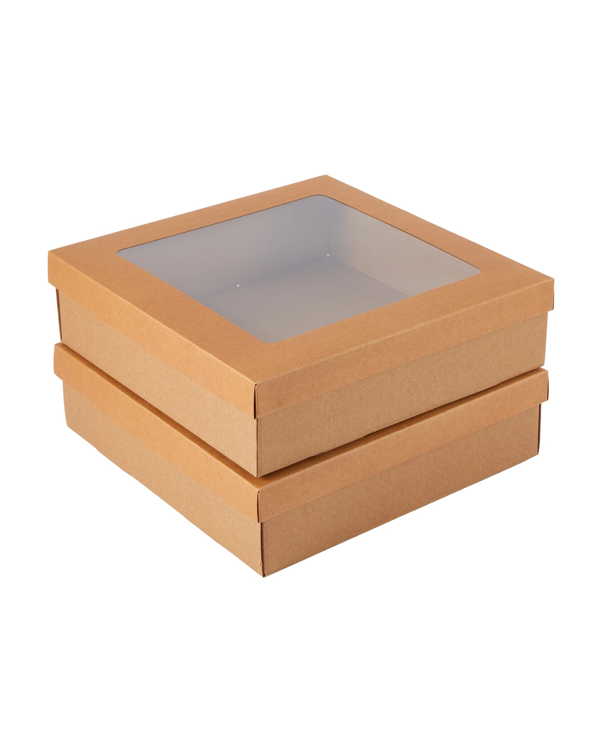 2 2 Pack Large Square Grazing Boxes with Lids, 2 of 8