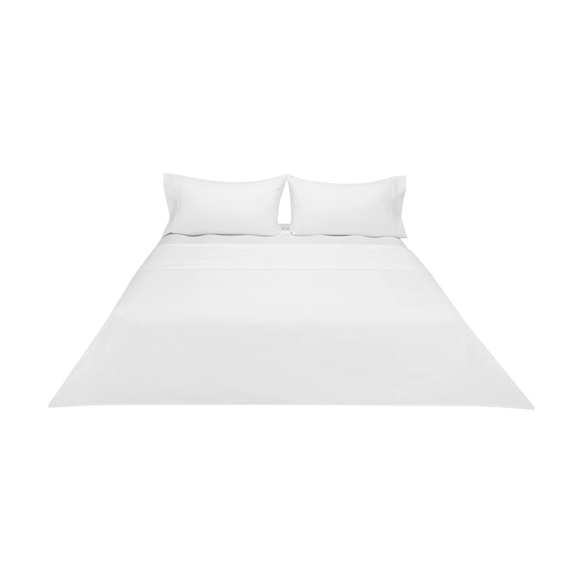 6 180 Thread Count Sheet Set - Double Bed, White, 6 of 7