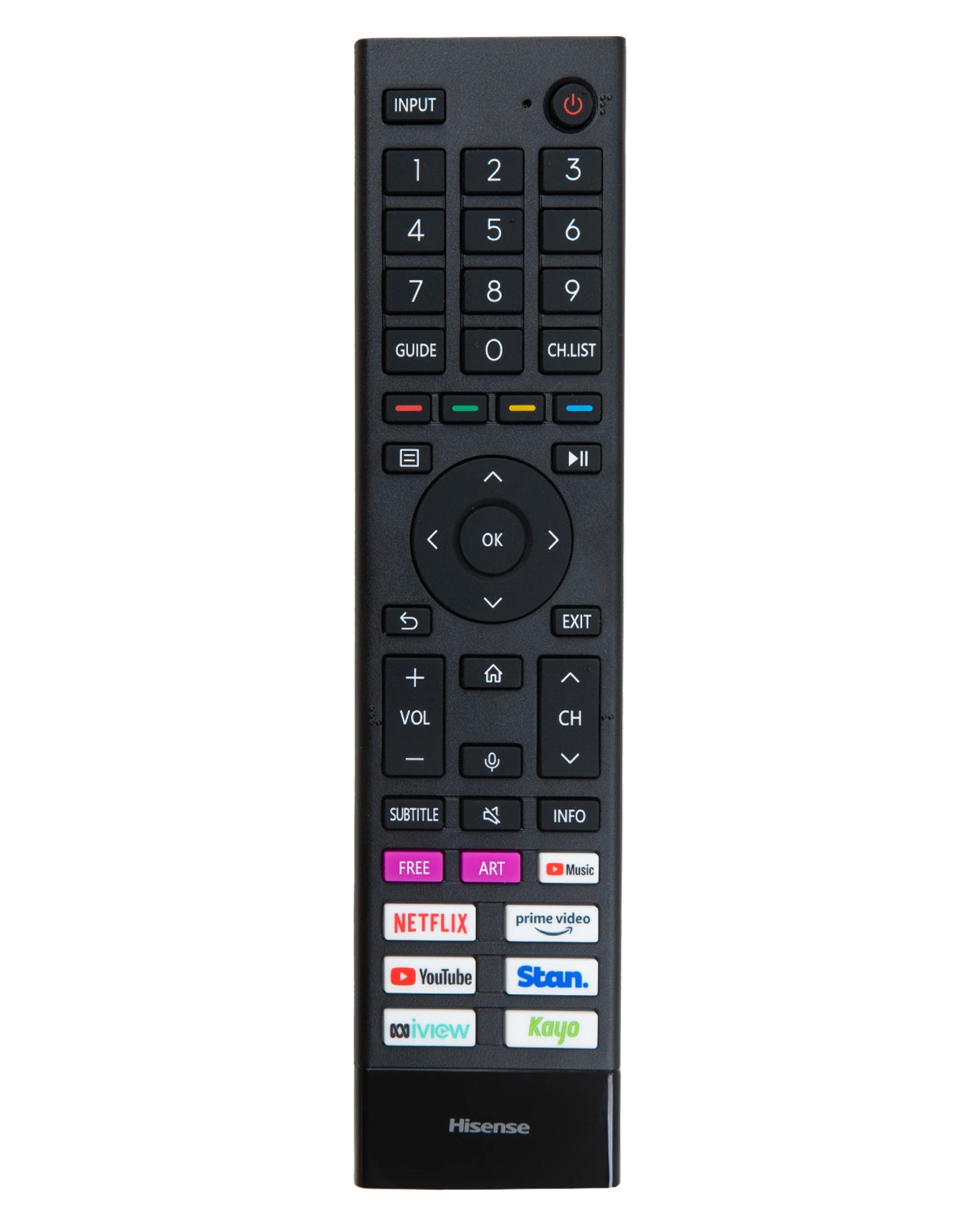 1 Hisense Genuine ERF3G80H TV Remote Control - Black, 1 of 4
