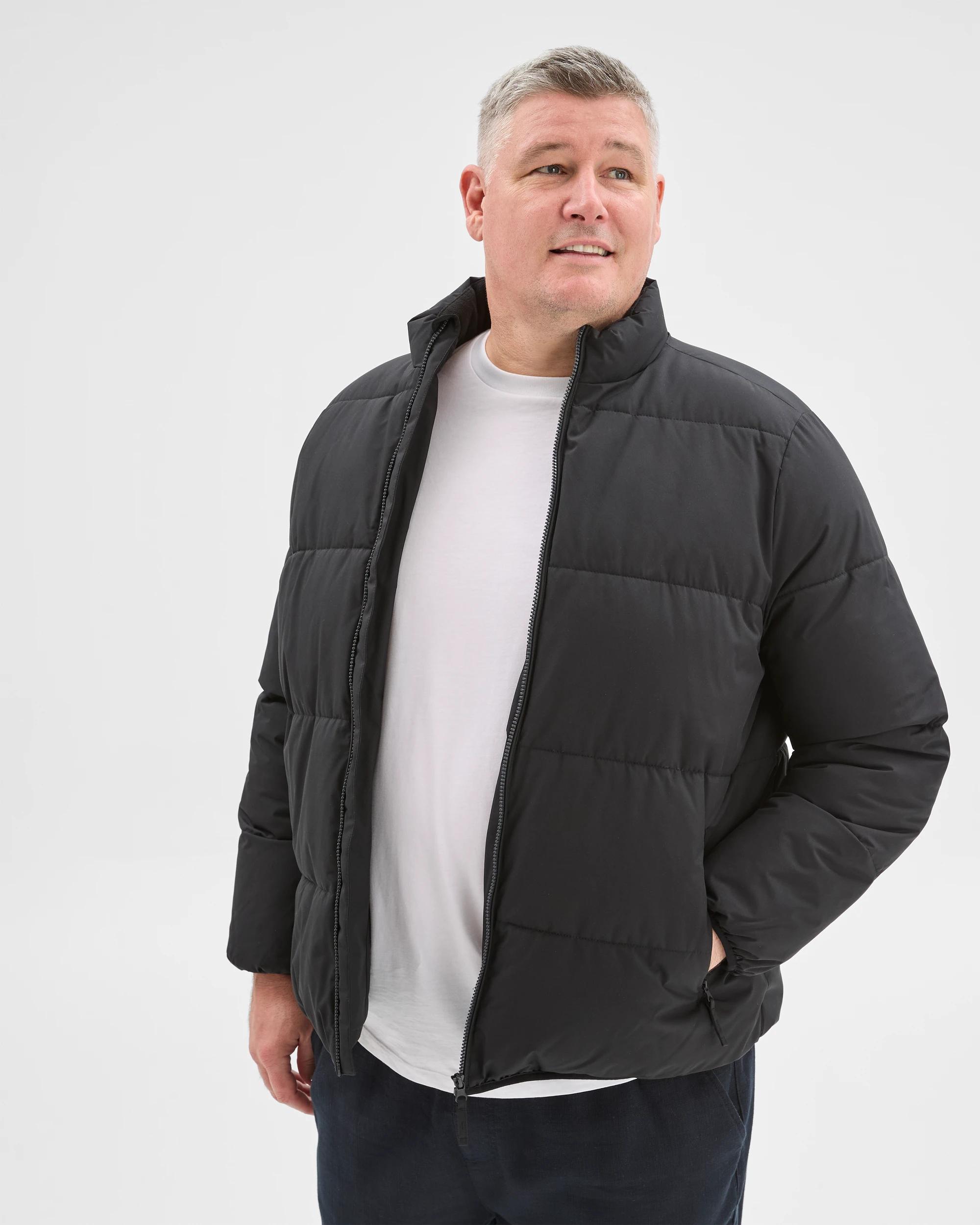 4 Target Man Long Sleeve Puffer Jacket BLACK, 4 of 6