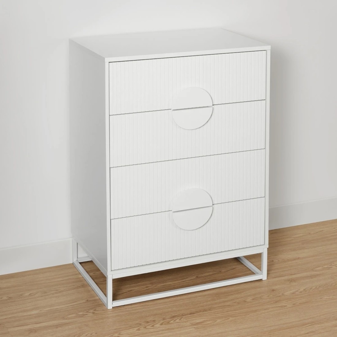 4 Stevie 4 Drawer Chest - White, 4 of 9