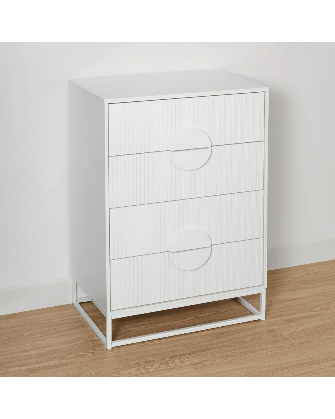 4 Stevie 4 Drawer Chest - White, 4 of 9