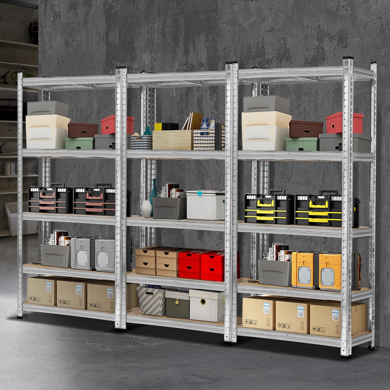 Sharptoo 3x1.5m Garage Shelving Shelves Warehouse Racking Storage Rack ...