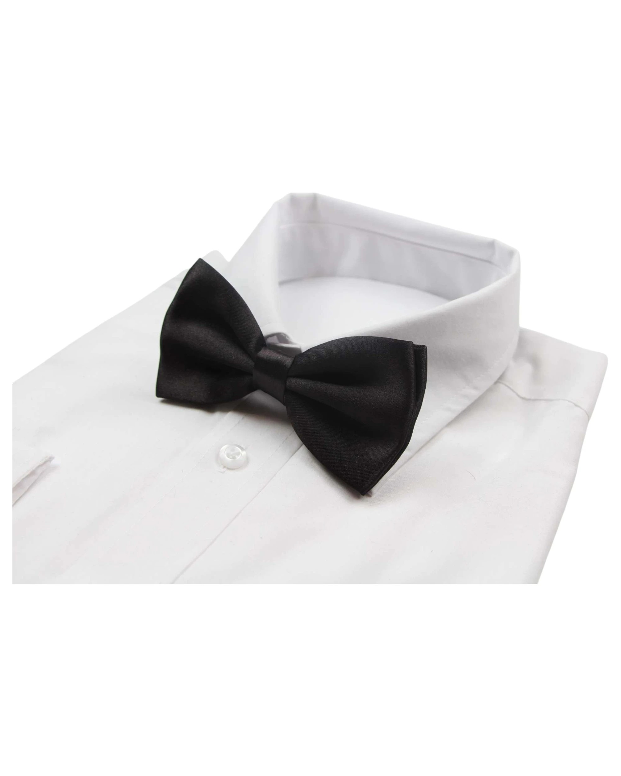 1 Zasel Mens Dark Brown Solid Plain Colour Bow Tie - Brown, 1 of 5