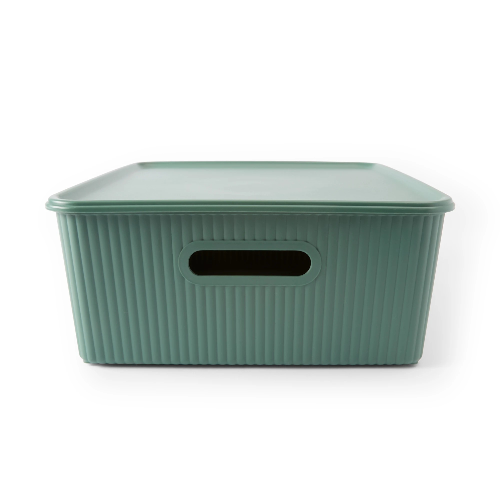 3 19L Ribbed Container - Green, 3 of 9