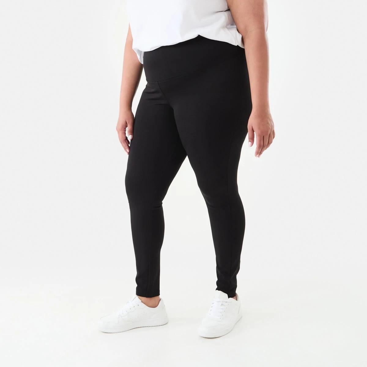 2 Curve Ponte Leggings Black, 2 of 4