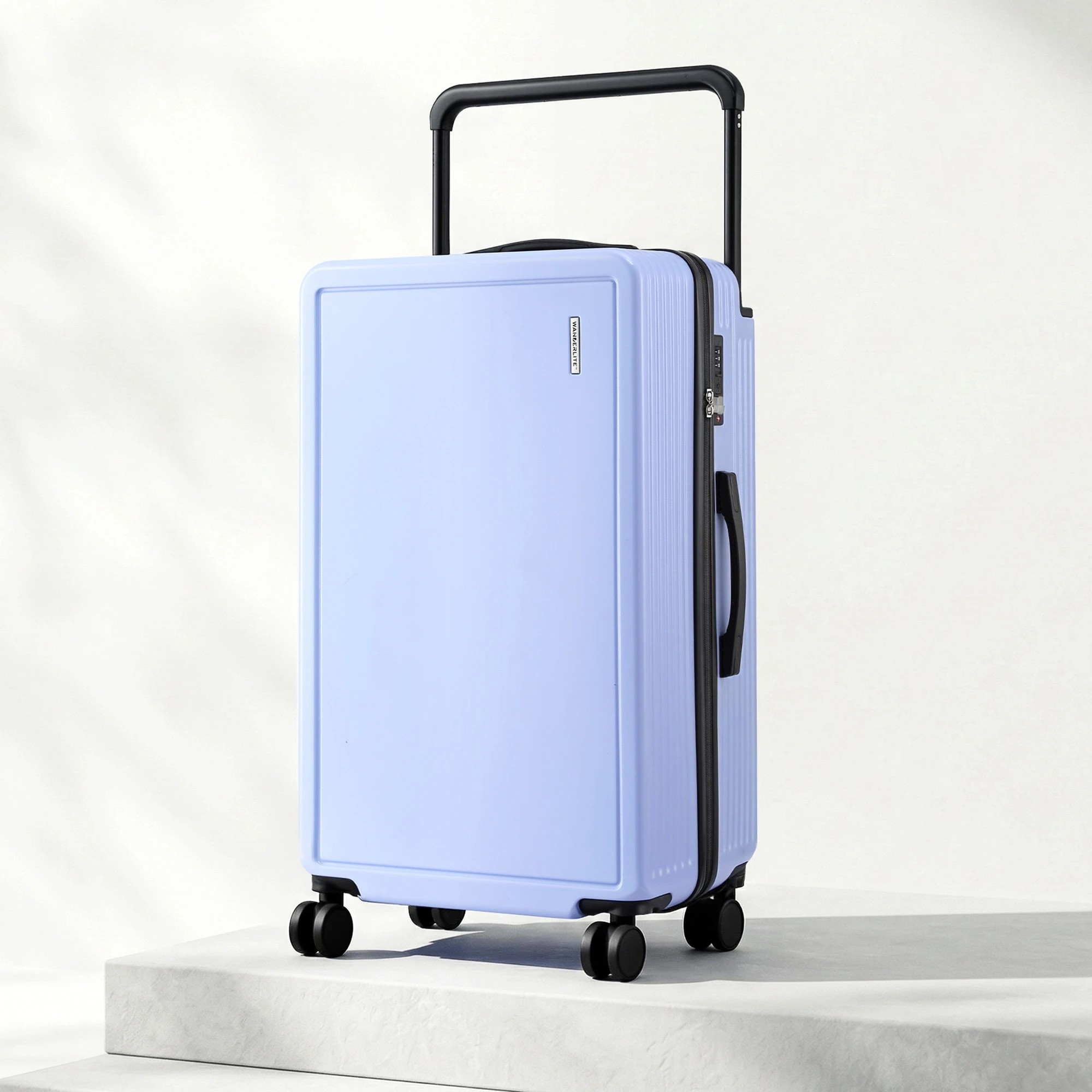 4 Wanderlite 28" Wide Handle Luggage Suitcase Travel TSA Lock Light - Blue, 4 of 4