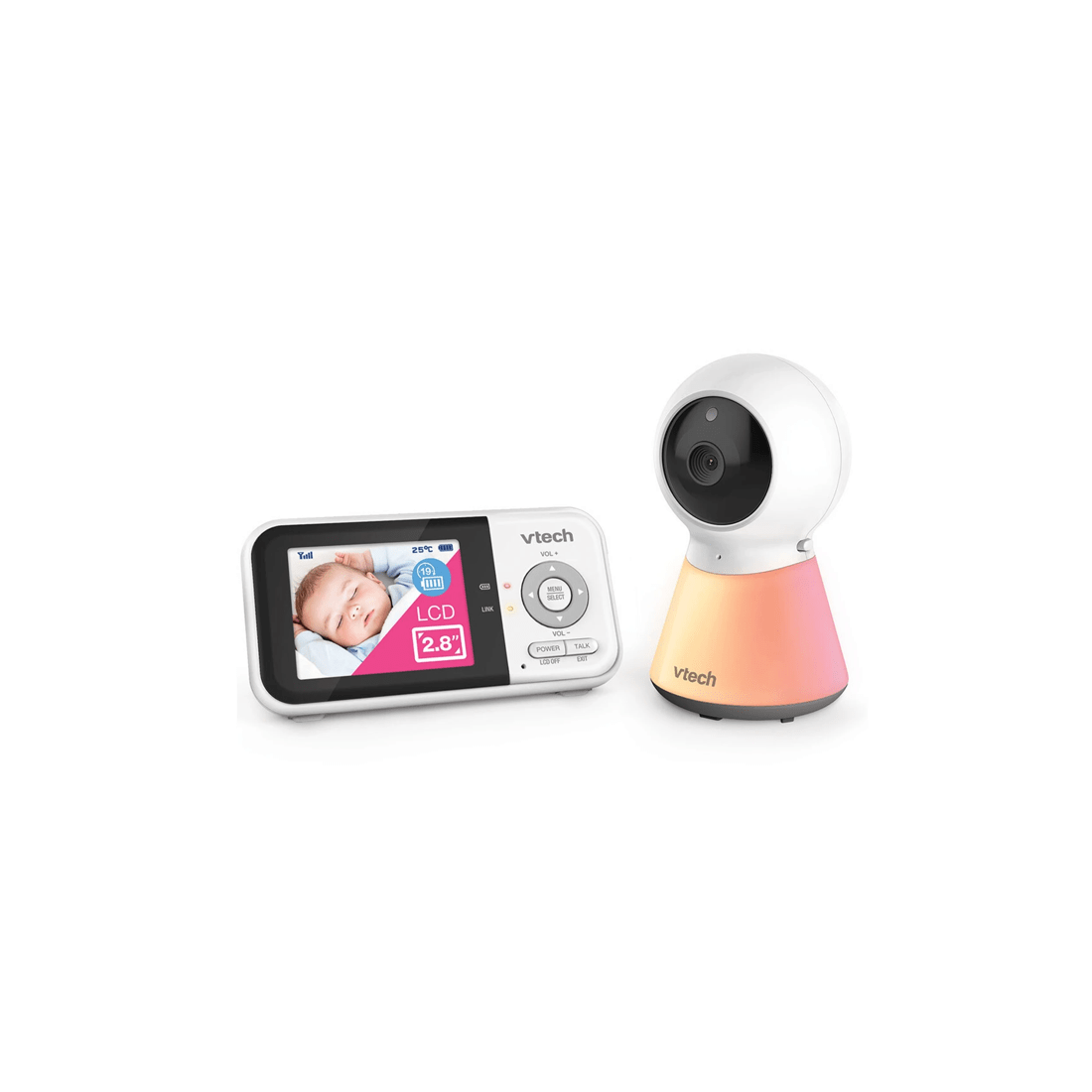 1 Vtech Bm3350n Video & Audio 2 Way Communication Baby Monitor
 - White, 1 of 3