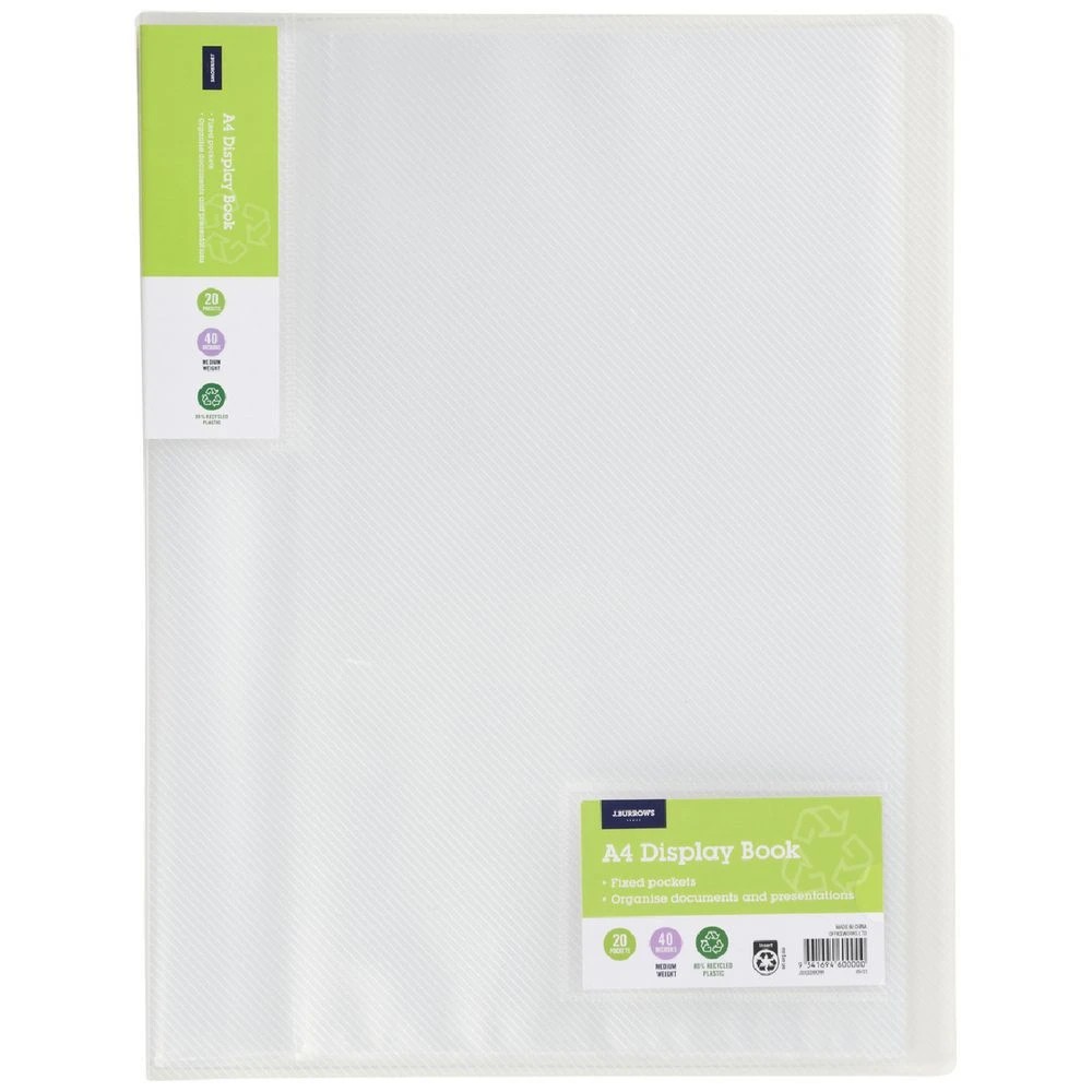 1 J.Burrows Ice Display Book 20 Pocket Clear, 1 of 4