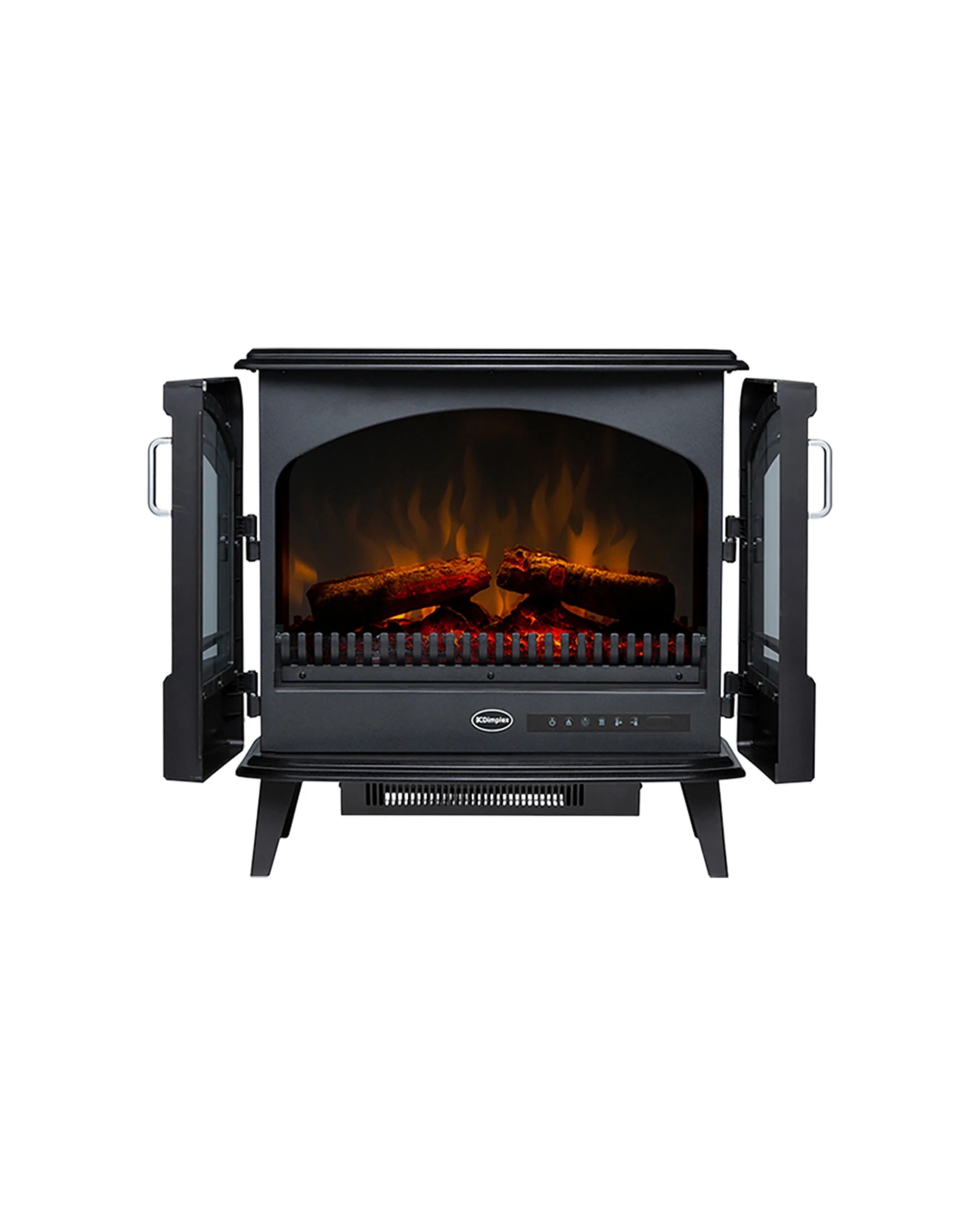 2 Dimplex 2000w 64cm Leckford Electric Stove Optiflame Portable Fireplace Heater
 - Black, 2 of 6