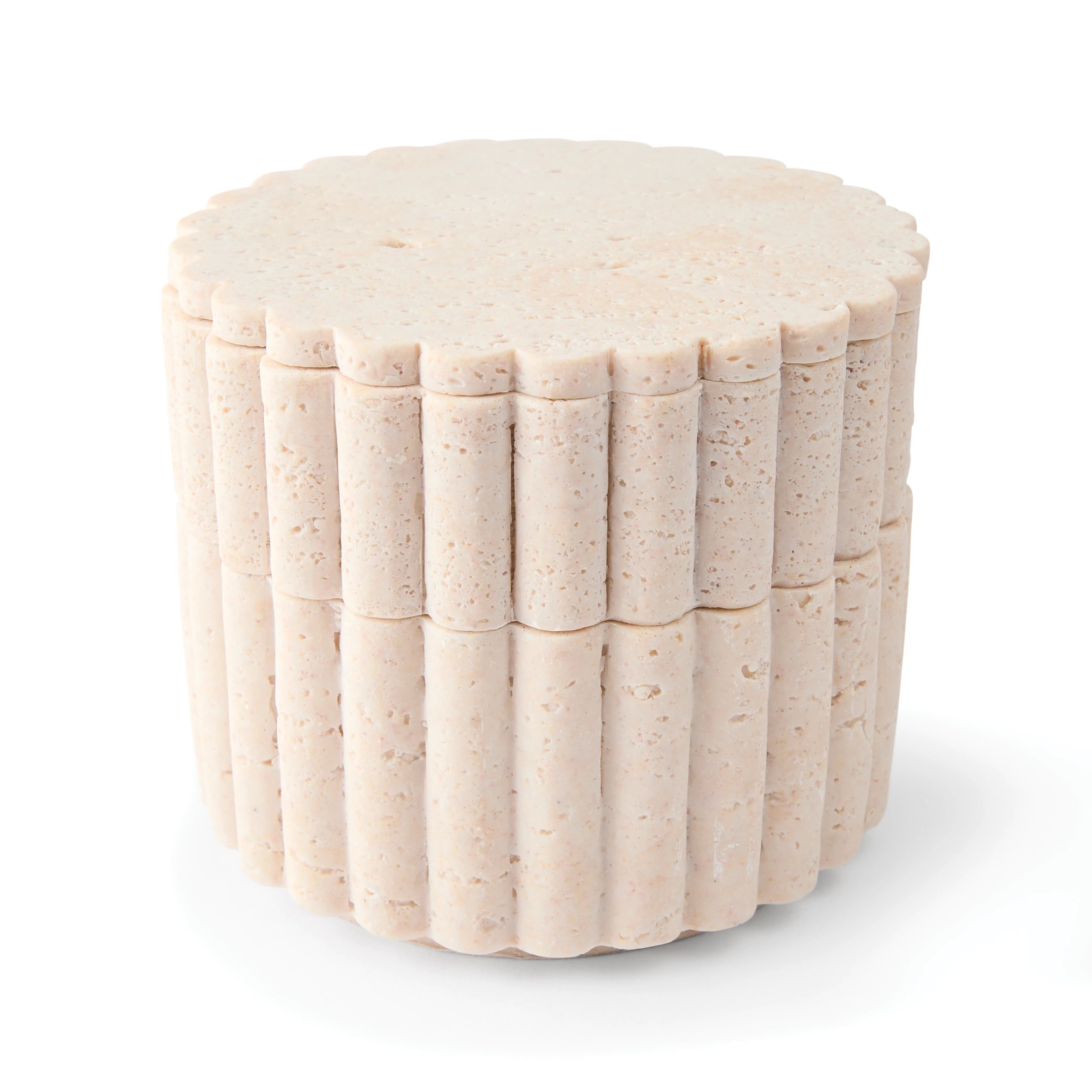 4 Travertine Look Box Set, 4 of 7