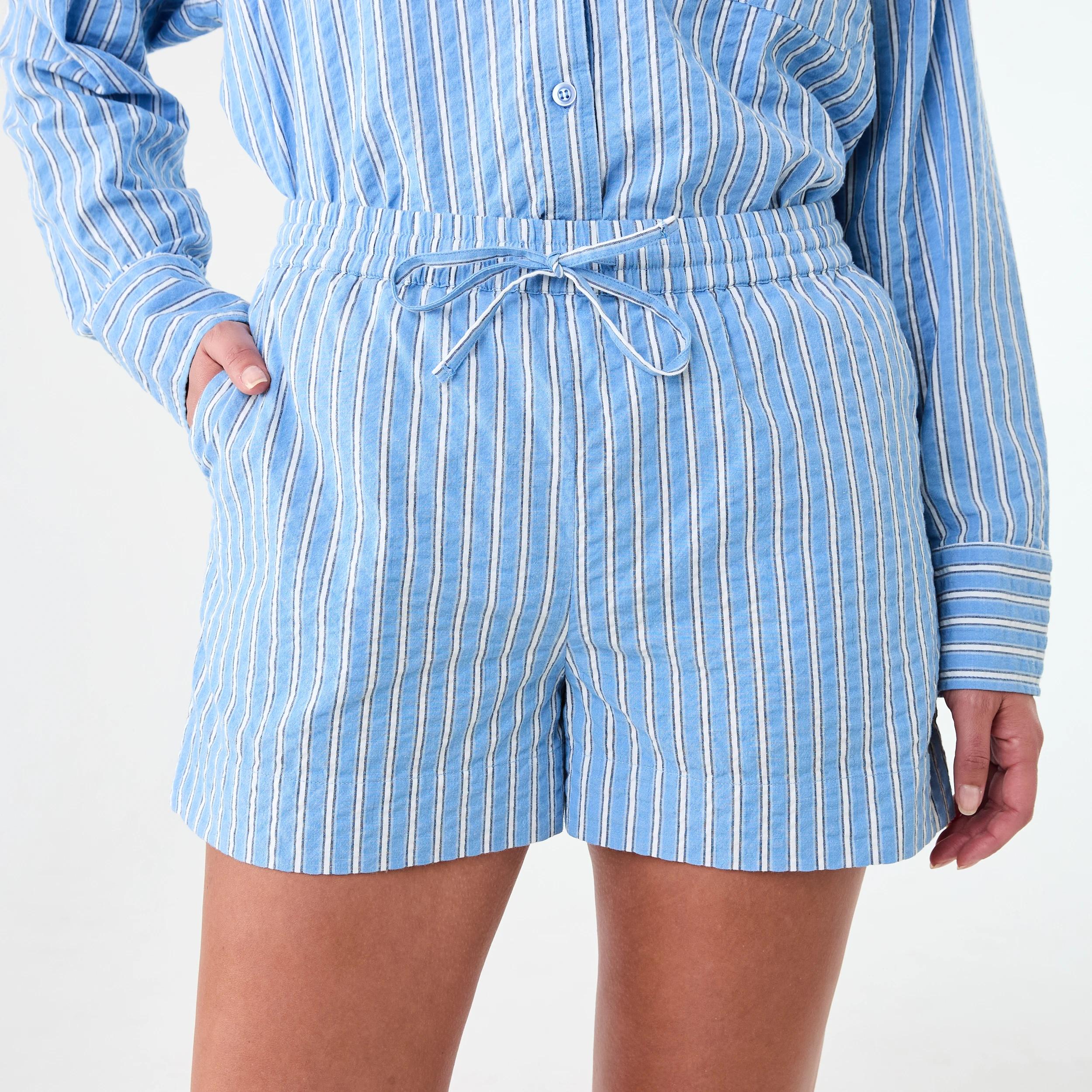 1 Seersucker Shorts Strp Blu, 1 of 7