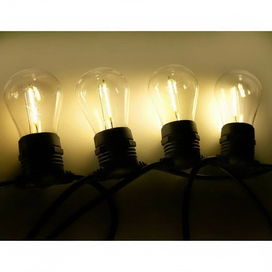 2 41m LED Festoon String Lights Christmas Decorations Wedding Party Outdoor - Black, 2 of 5
