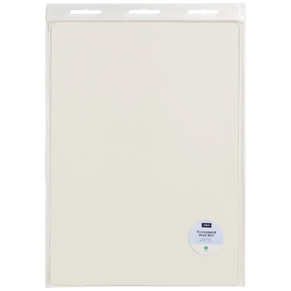 1 J.Burrows Desk Mat Transparent 650 x 490mm, 1 of 2