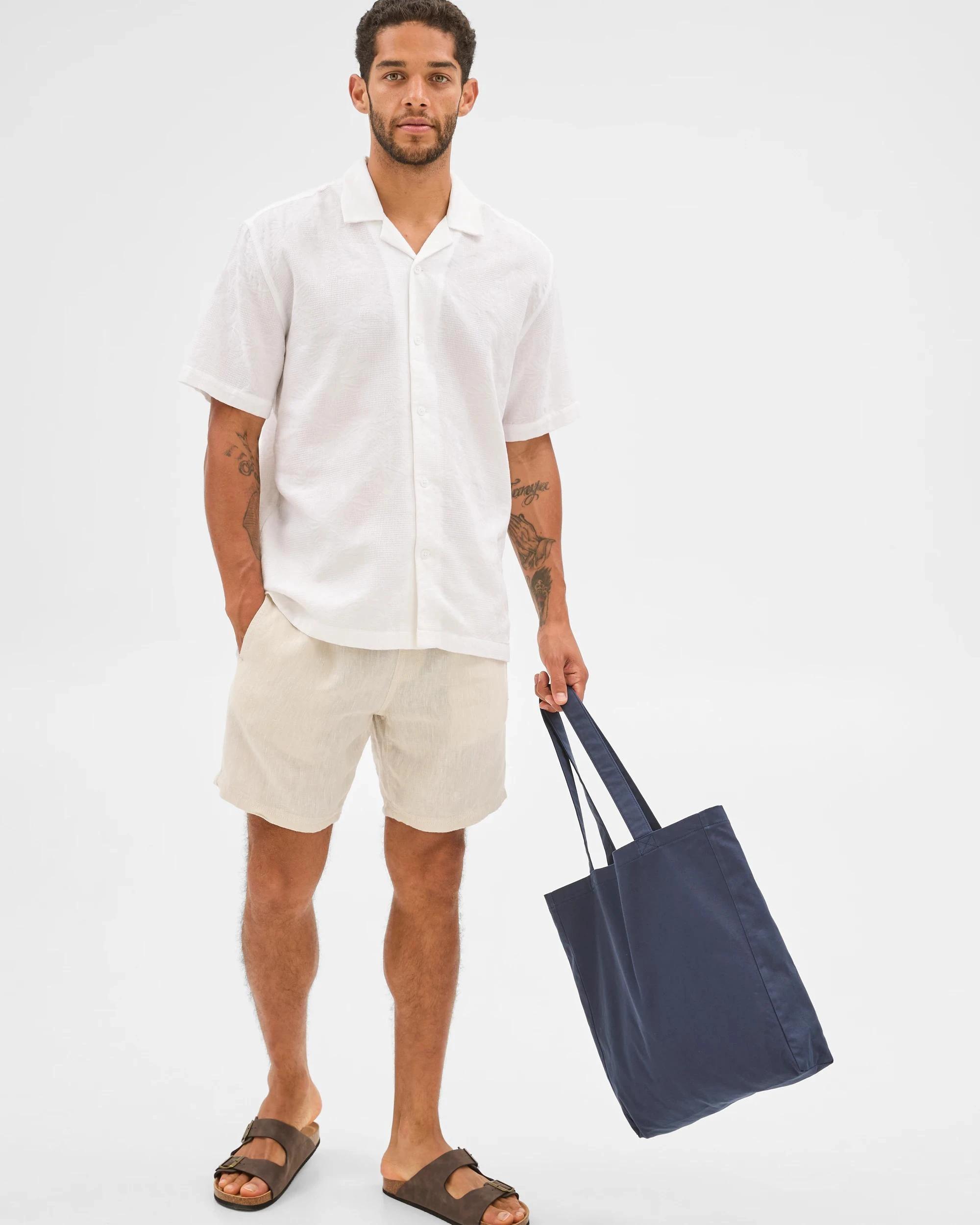 1 Target Australian Cotton Jacquard Shirt WHITE, 1 of 5