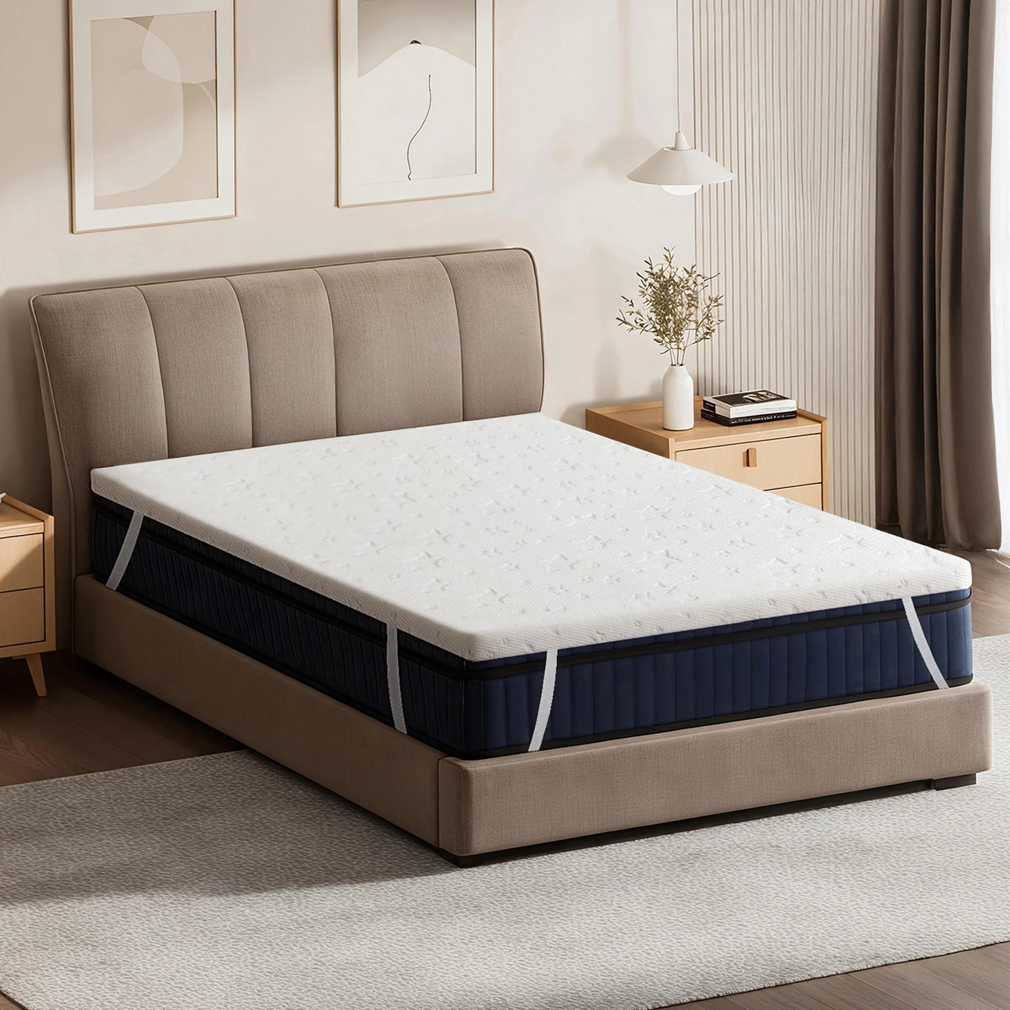 7 Dreamz Mattress TopperGel Memory Foam Bamboo Cover - King Single Bed, 7 of 9