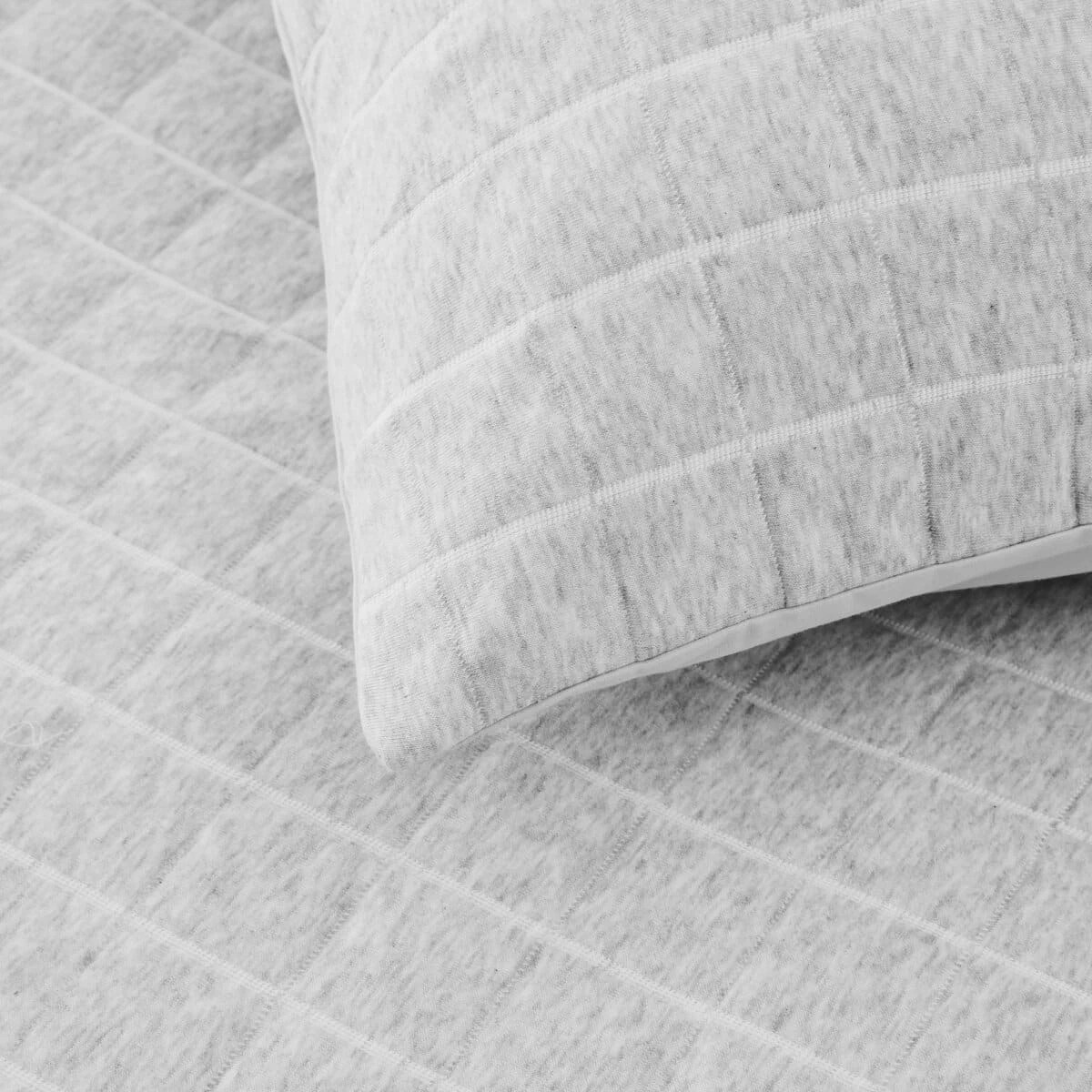 3 Jersey Quilt Cover Set - Double Bed, Grey, 3 of 6