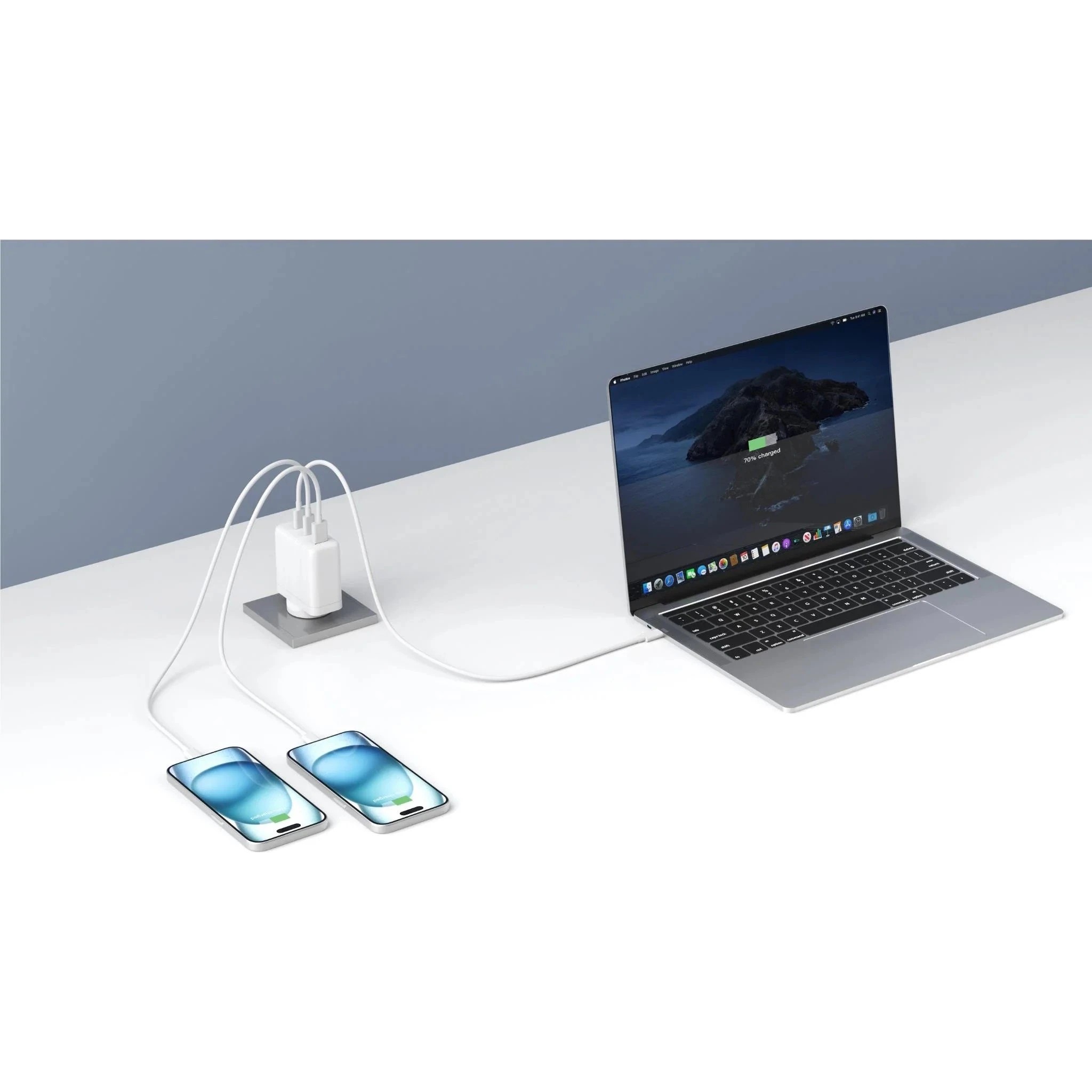 5 Monster 120W GaN USB-C/A Port Wall Charger - White, 5 of 5