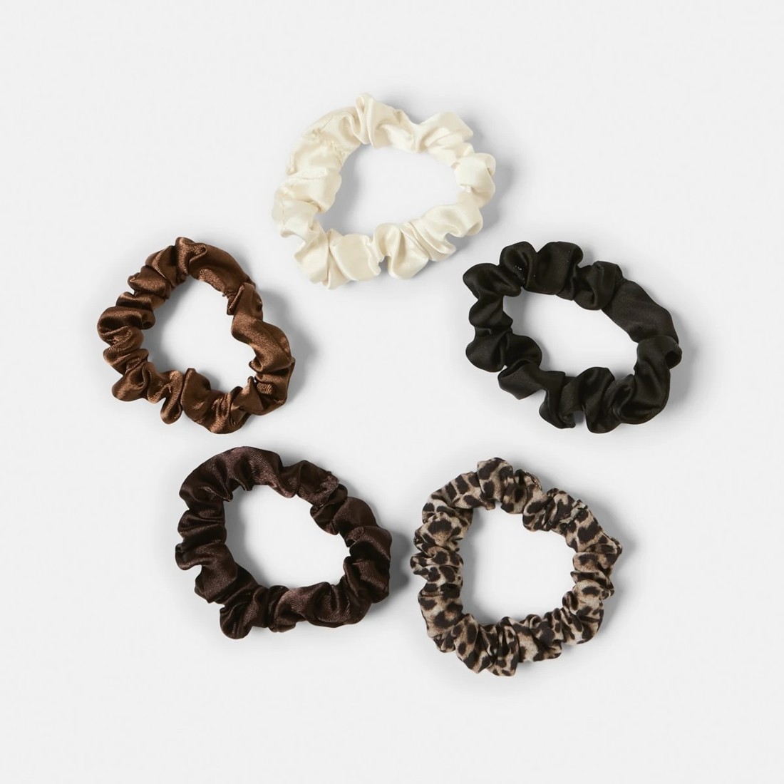 2 5 Pack Satin Mini Scrunchies, 2 of 5