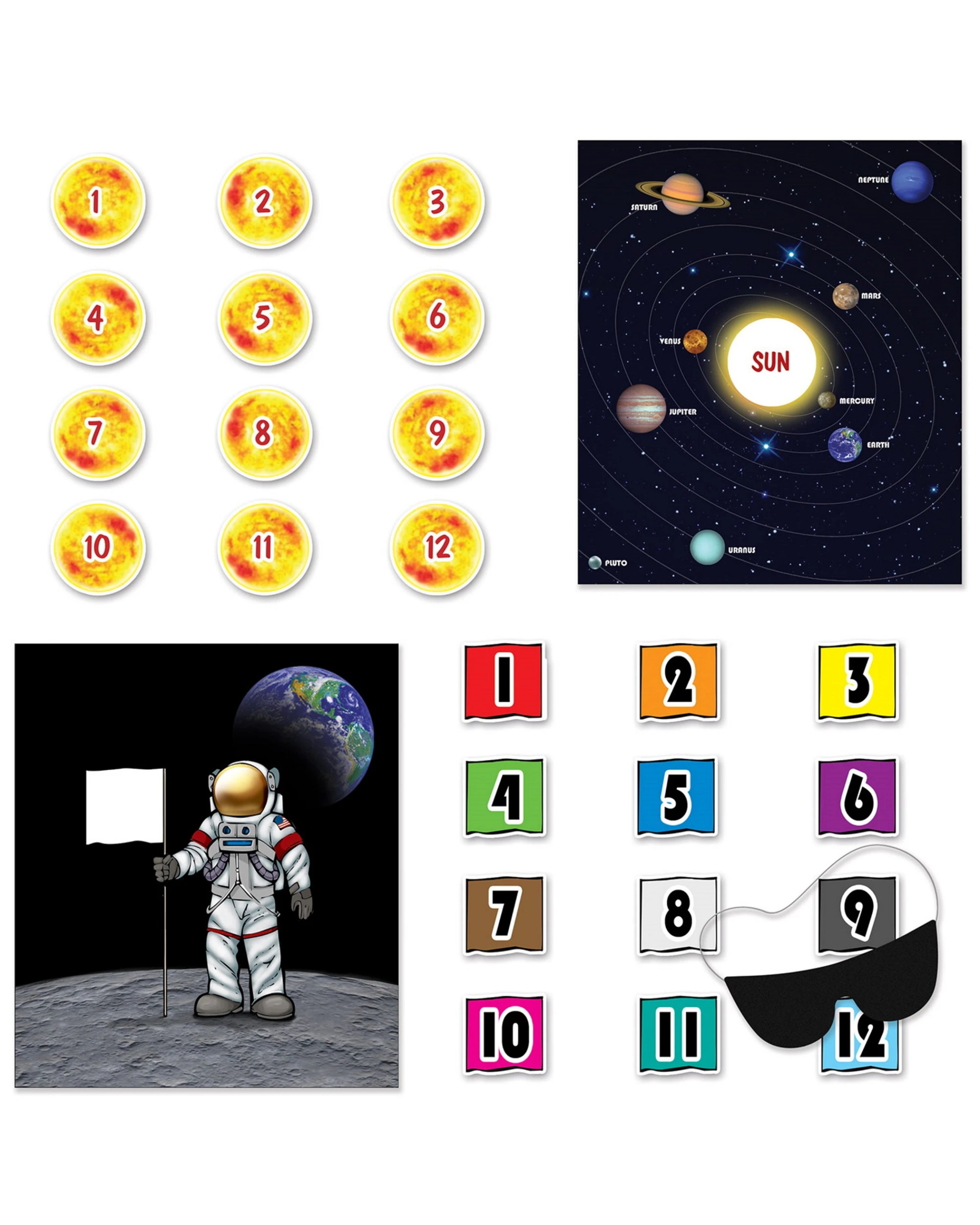 1 Beistle 2 in 1 Space Party Game, 1 of 1
