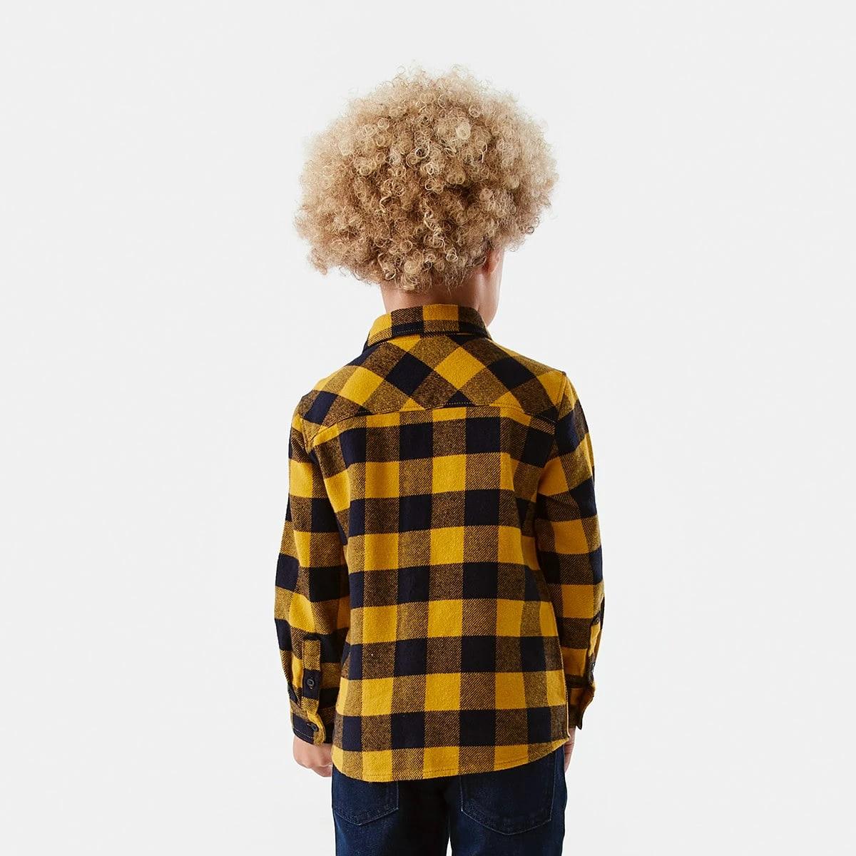 2 Yarn Dye Flannelette Shirt Ylw Check, 2 of 9