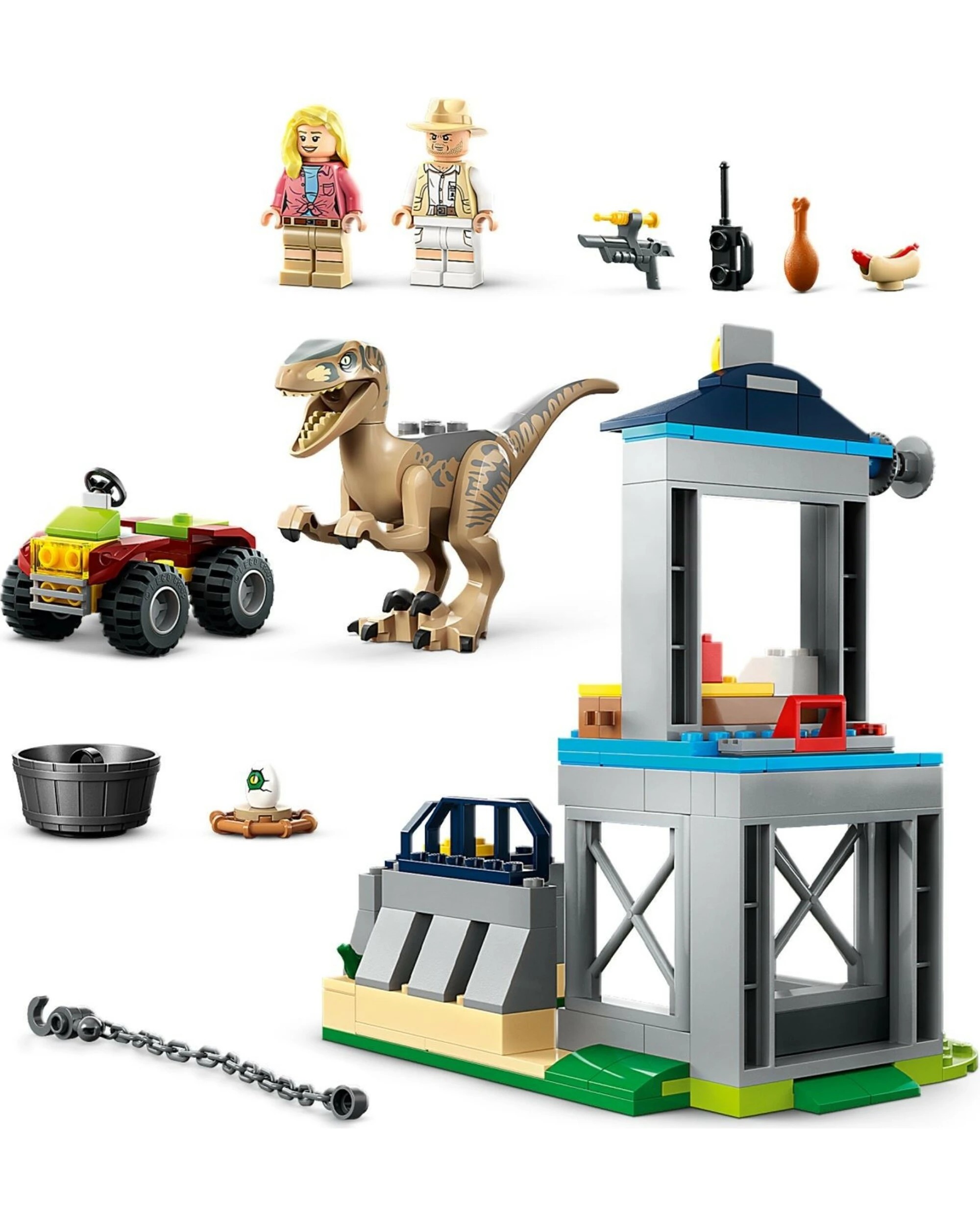 2 LEGO 76957 Velociraptor Escape Jurassic World, 2 of 5