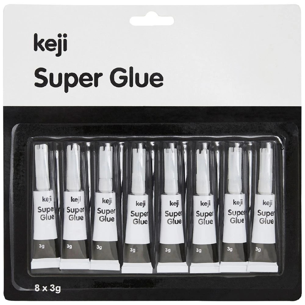 1 Keji Super Glue 3g 8 Pack, 1 of 3