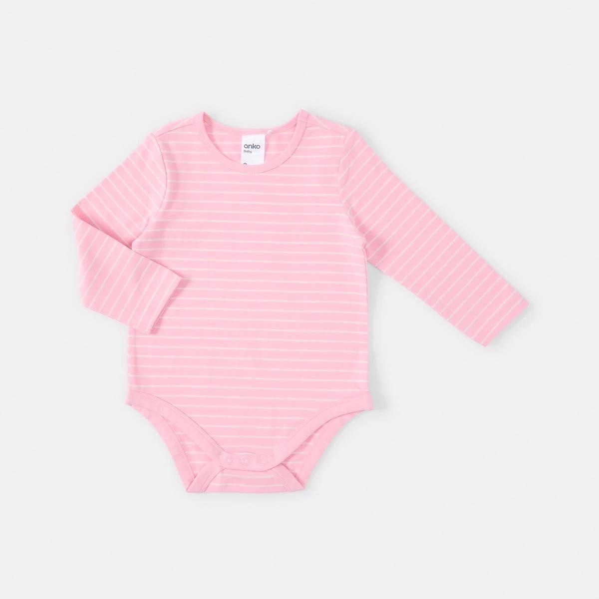 5 3 Pack Bodysuits Pnk Cherry, 5 of 8